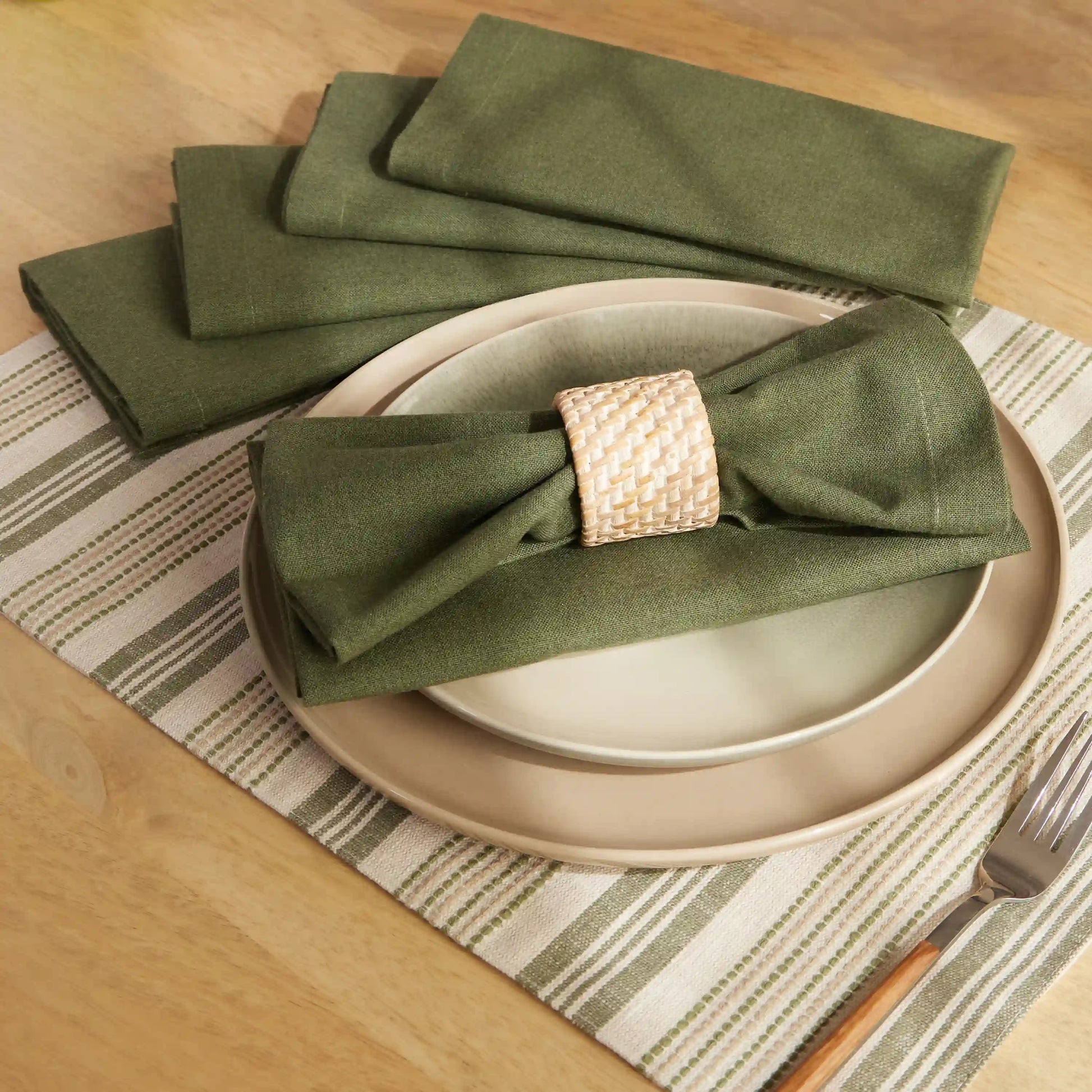 Kaleida 100% Cotton Table Napkin Thyme Therapy / Pack of 6