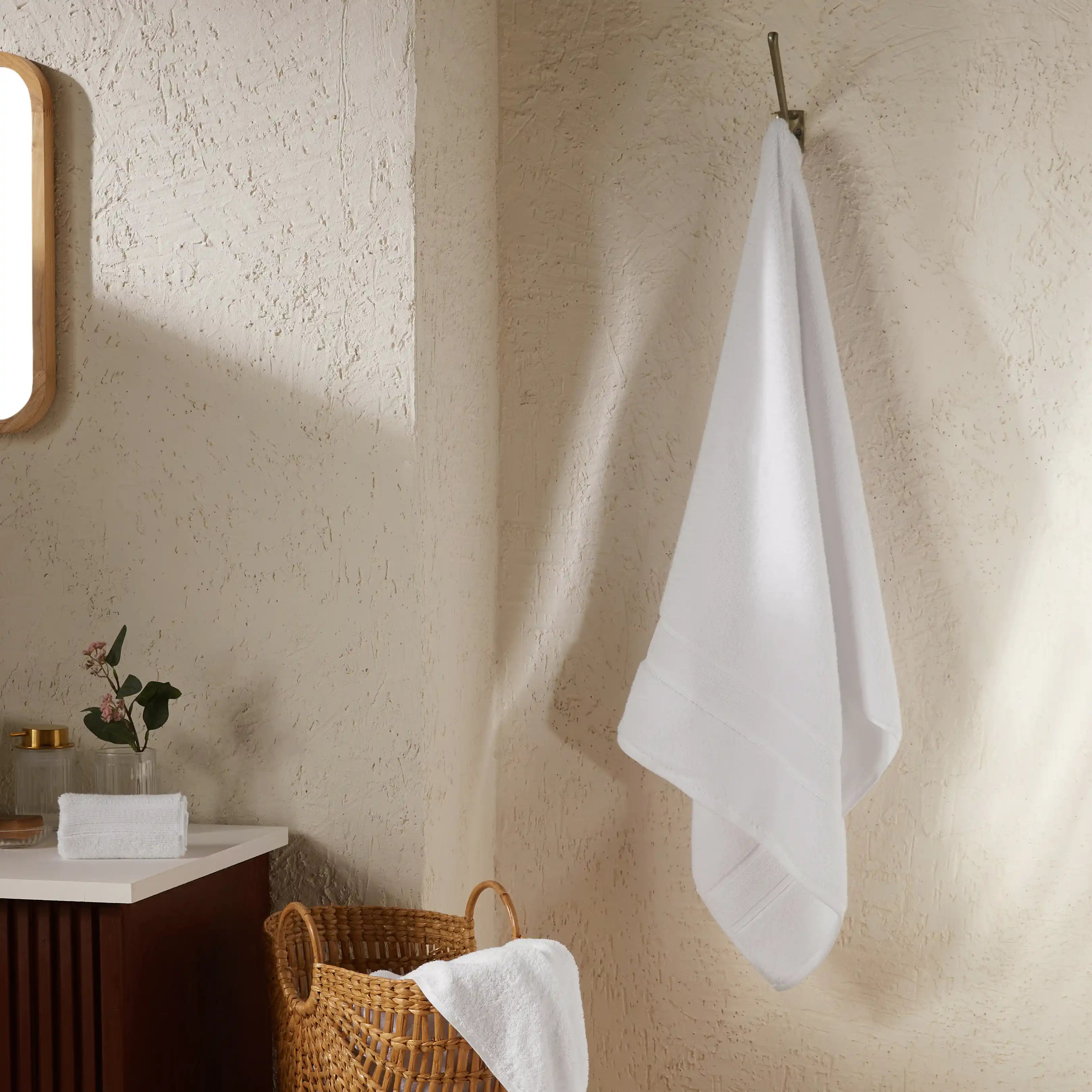 Pelushe Zero Twist 100% Cotton Bath Towel Optical White / Bath Towel (75cm x 150cm)