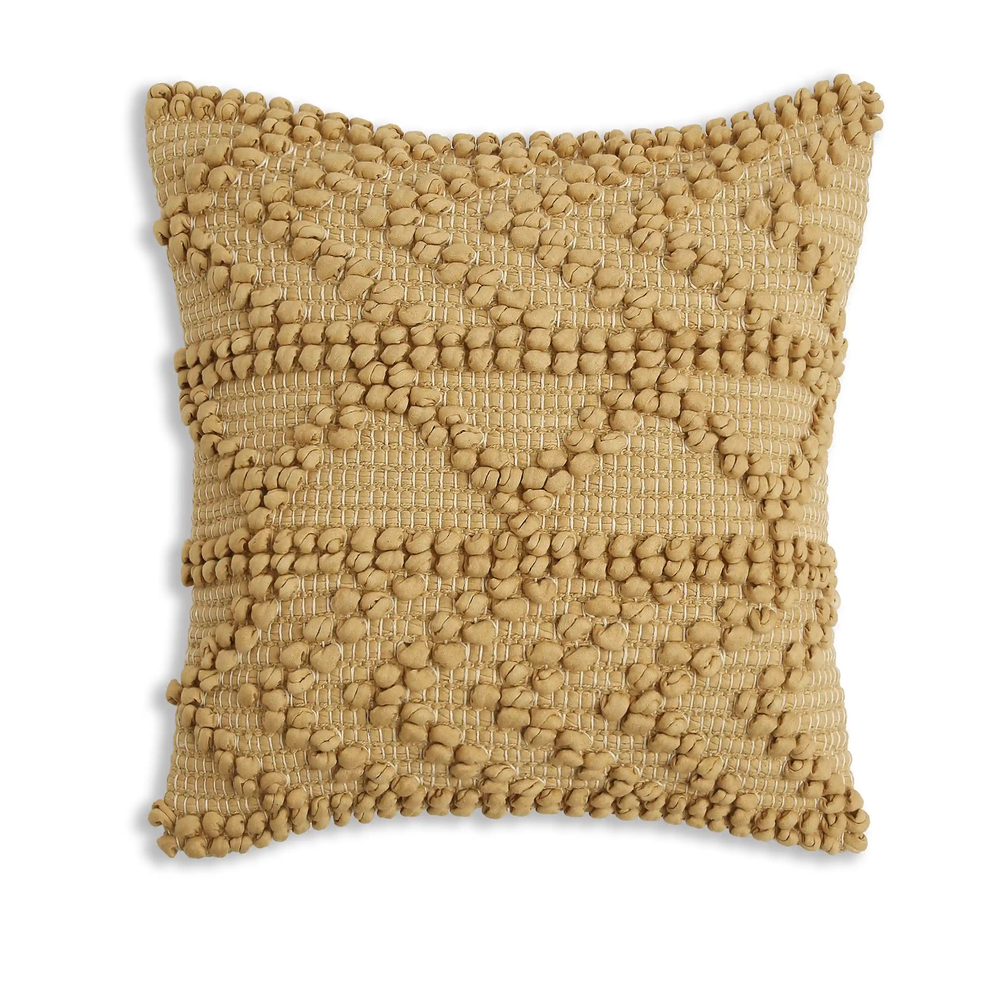 Espricia 100% Cotton Cushion Cover | Boho Soul Honey Mustard / Cushion Cover (51cm x 51cm)