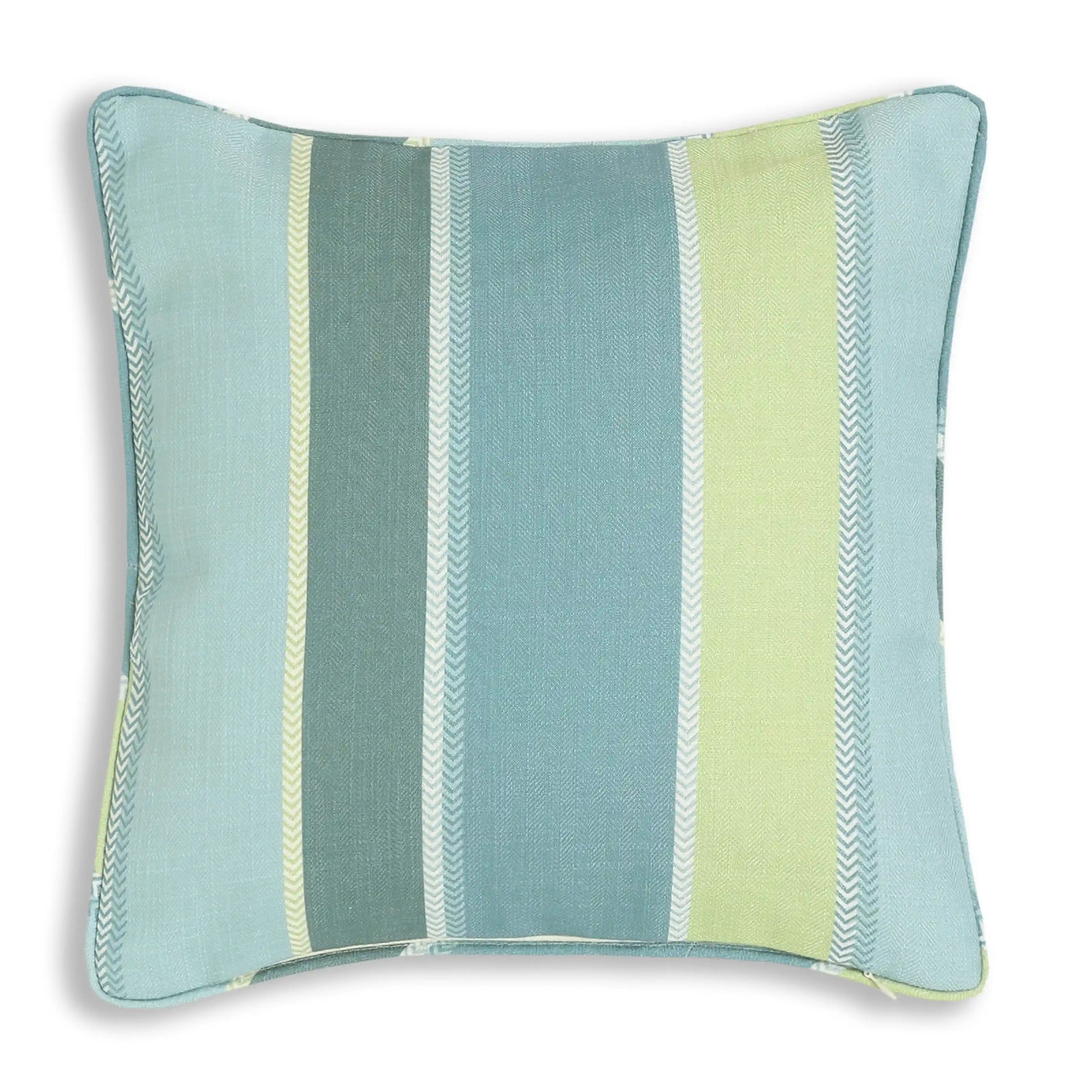 Espricia Printed Cushion Cover | Stripe Story Mystic Teal / Cushion Cover (51cm x 51cm)