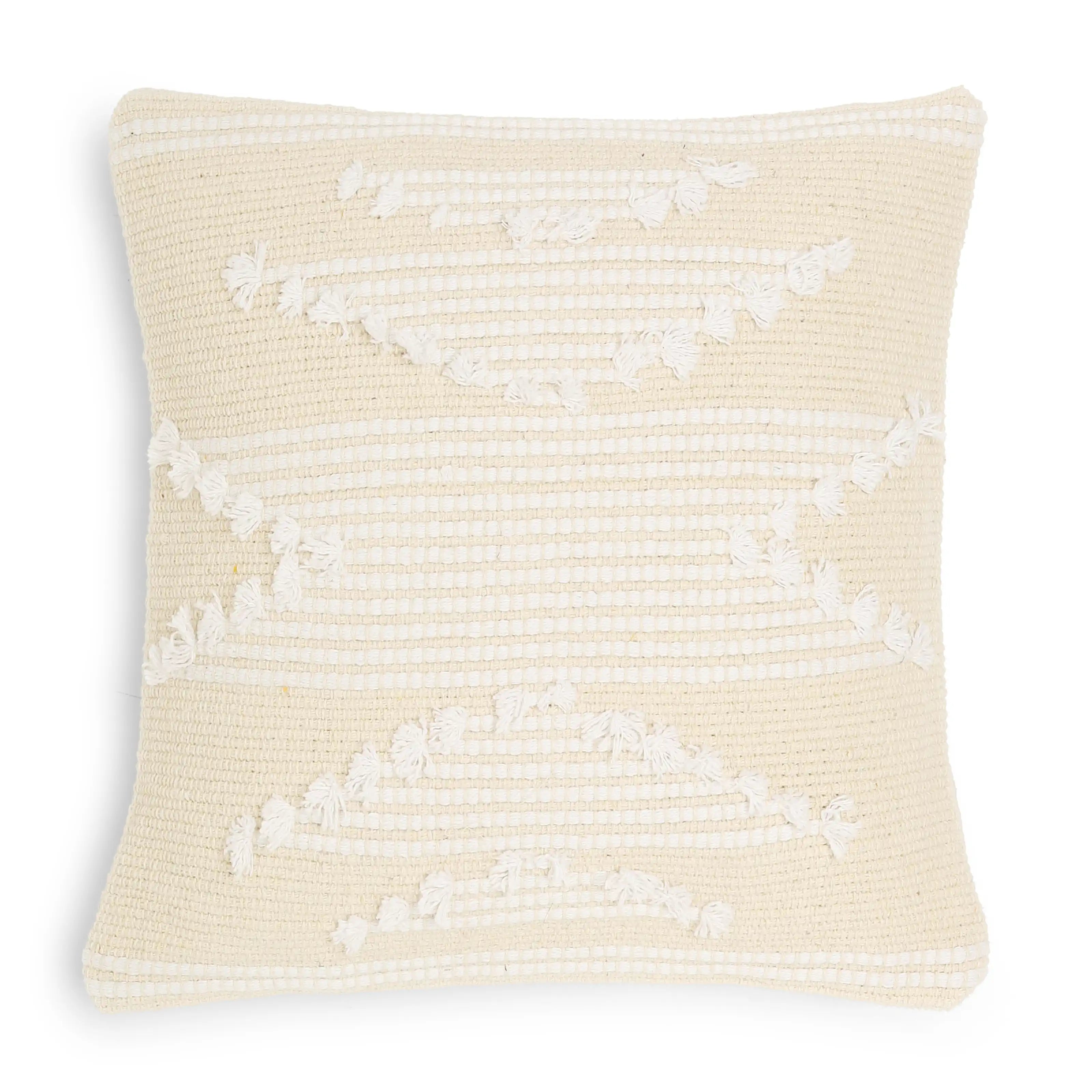 Espricia 100% Cotton Cushion Cover | Nomad Beige Light Beige / Cushion Cover (51cm x 51cm)