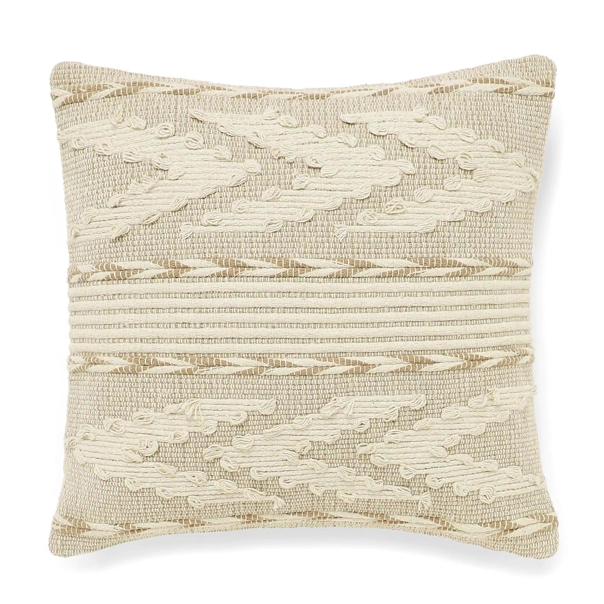 Vissencia 100% Cotton Woven Cushion Cover | Earthy Hues Soft Fawn / Cushion Cover (41cm x 41cm)