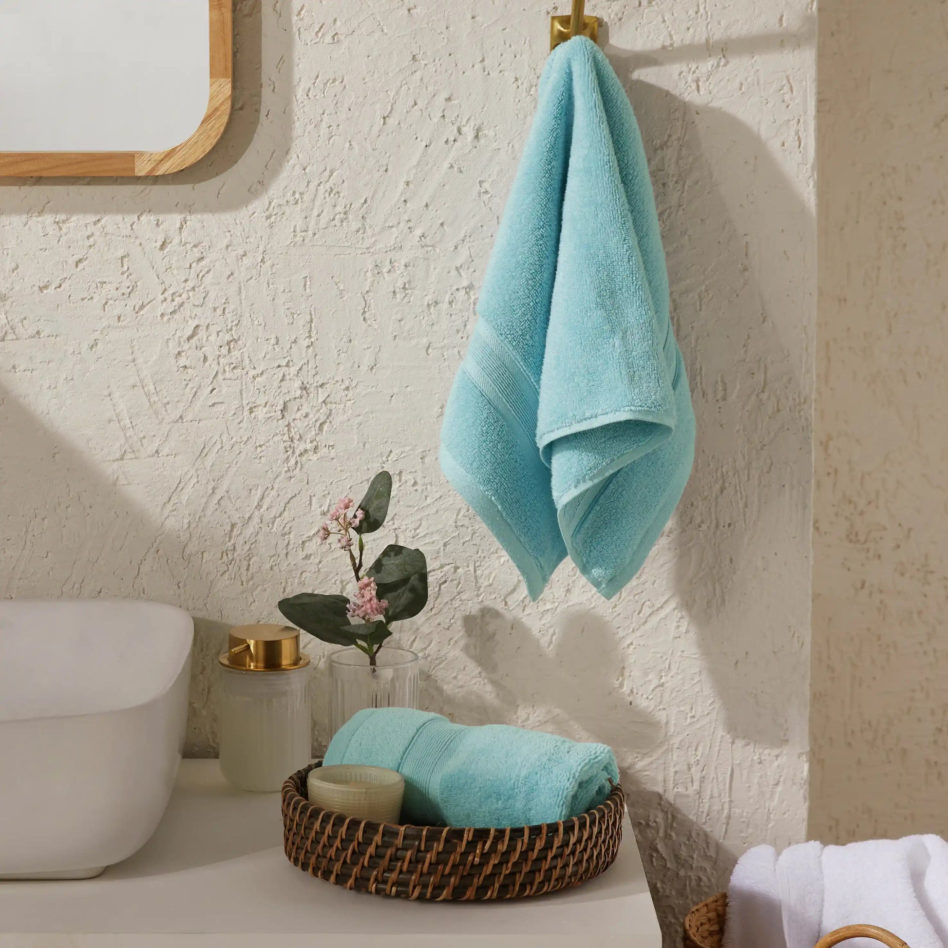 Pelushe Zero Twist 100% Cotton Hand Towel Dream Blue / Hand Towel (40cm x 60cm)