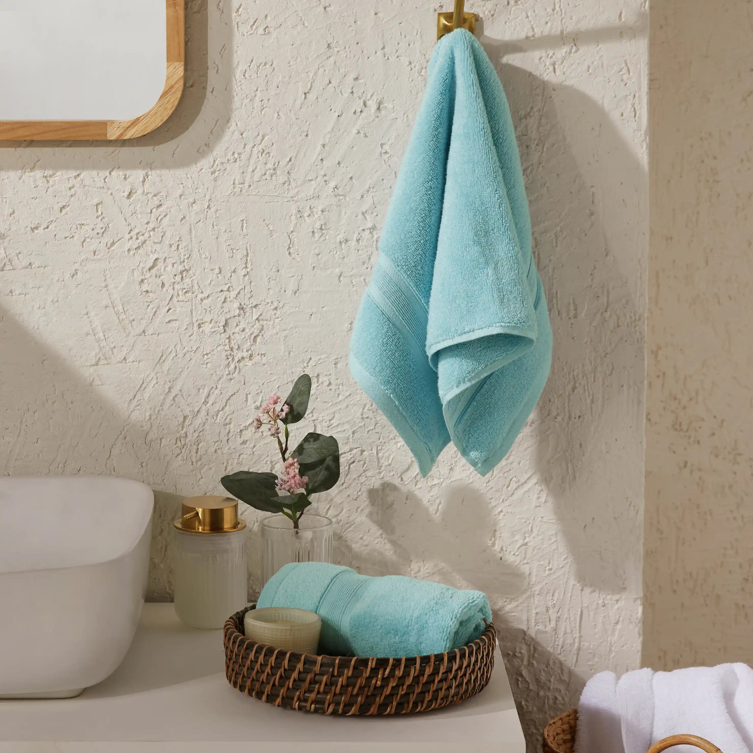 Pelushe Zero Twist 100% Cotton Hand Towel Dream Blue / Hand Towel (40cm x 60cm)