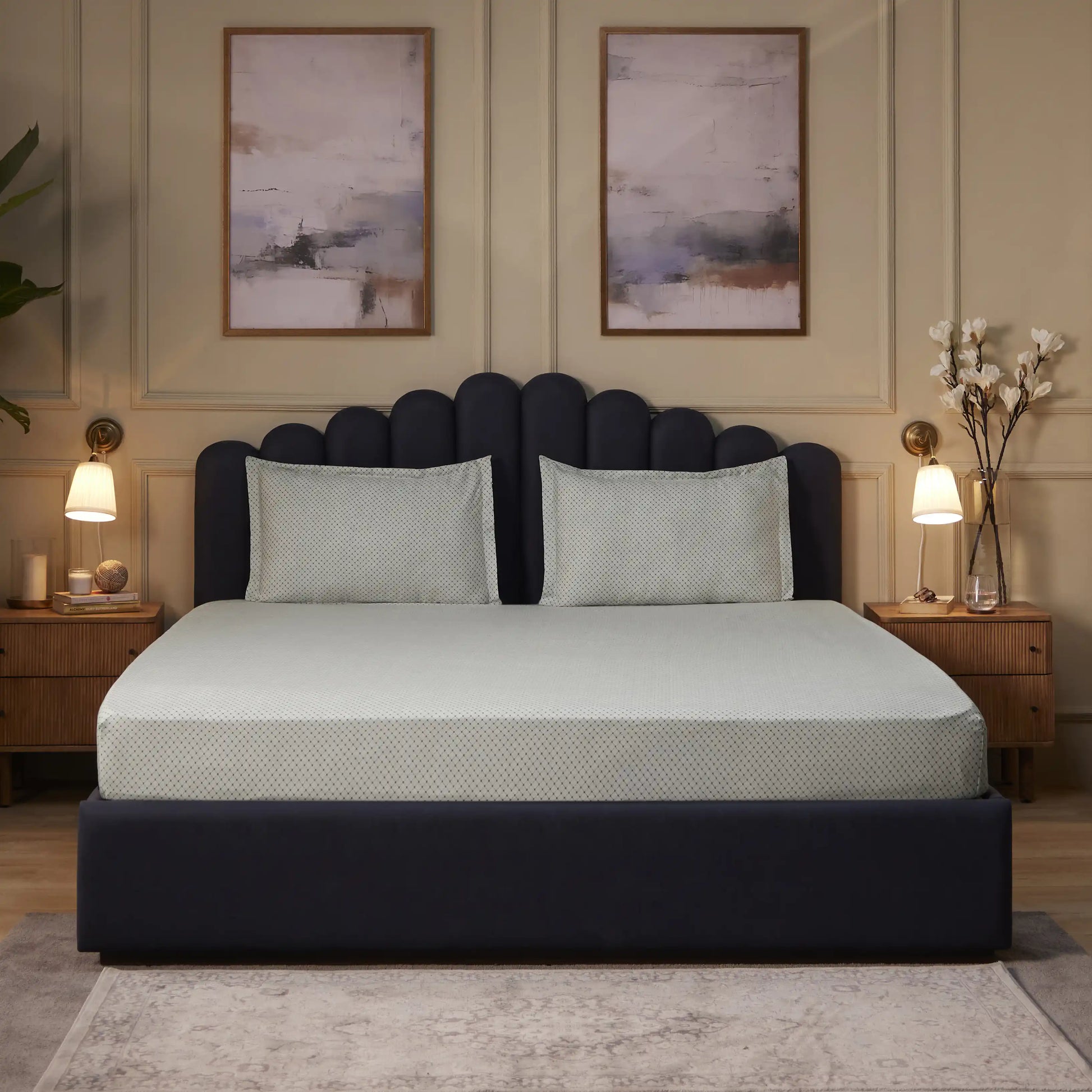 Yutori 100% Cotton Super King Bedsheet Set Oatmeal-Yutori / Super King