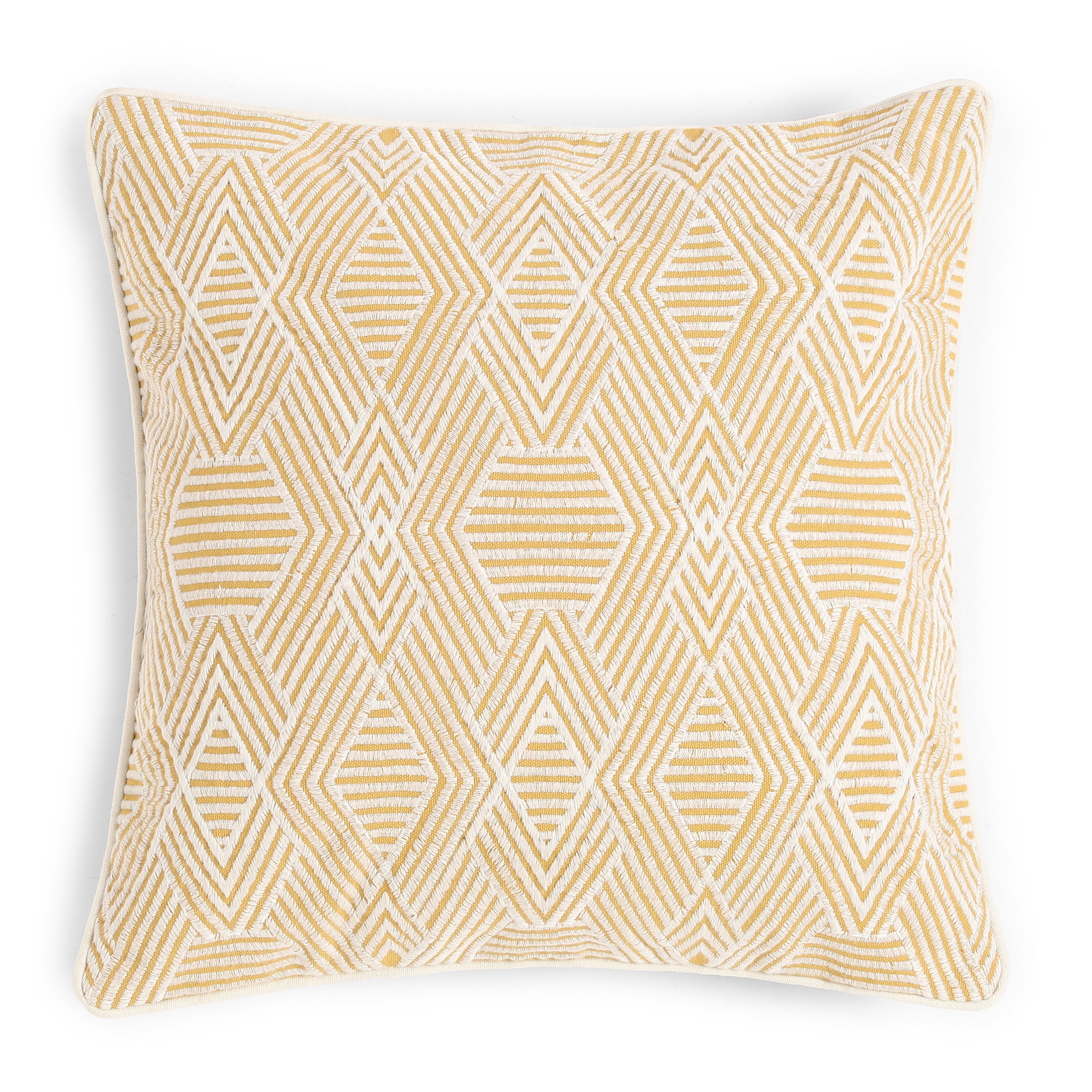 Espricia 100% Cotton Cushion Cover | Mustard