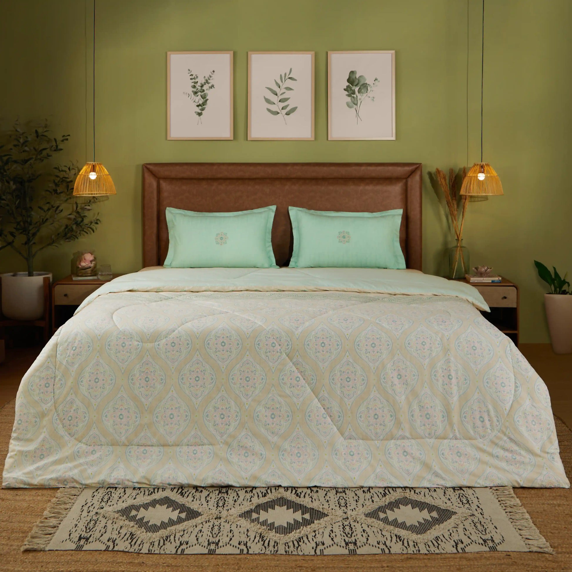 Chippa Lane 100% 240GSM Cotton Comforter Sage / Double