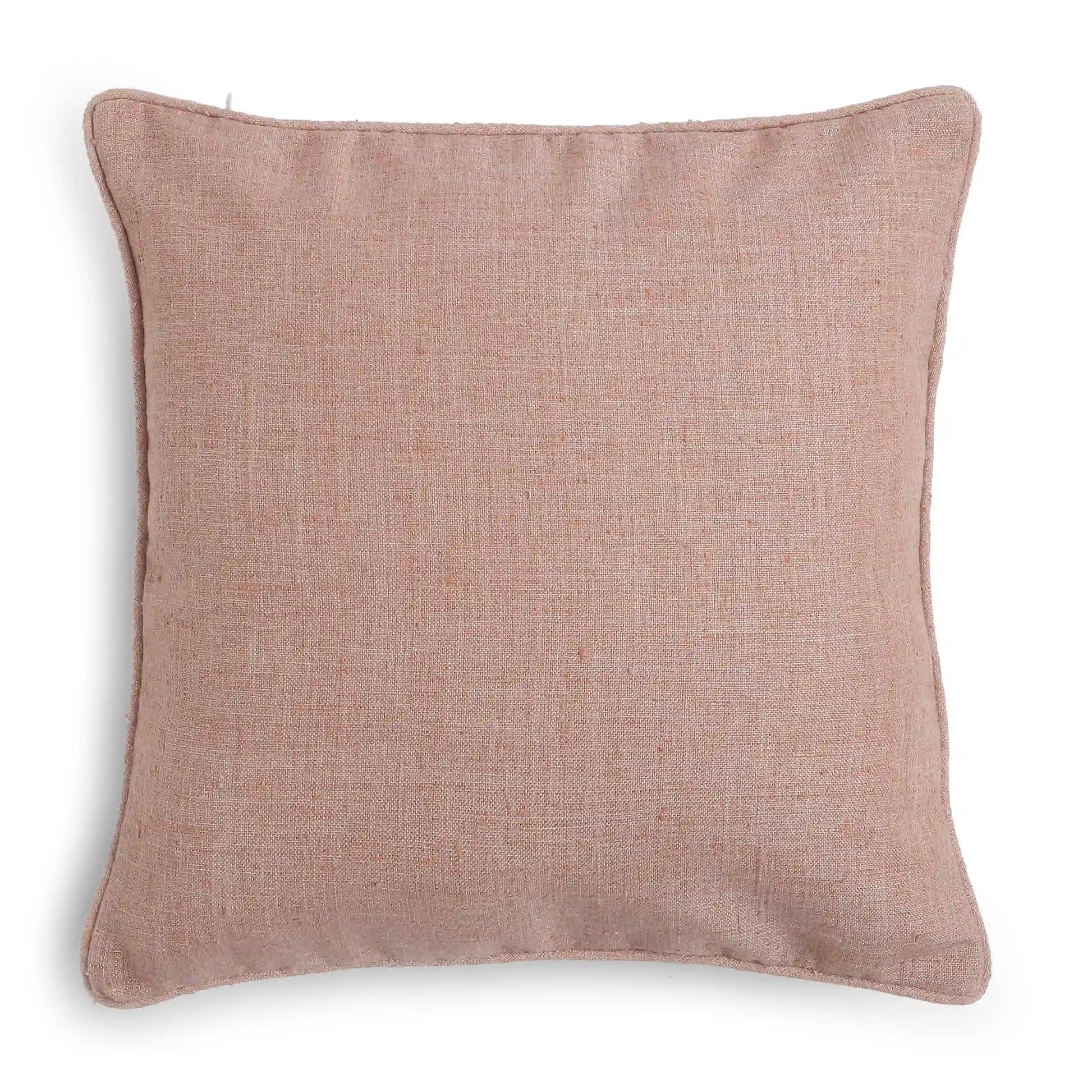 Vissencia Solid Cushion Cover | Colour Crush Peach / Cushion Cover (41cm x 41cm)