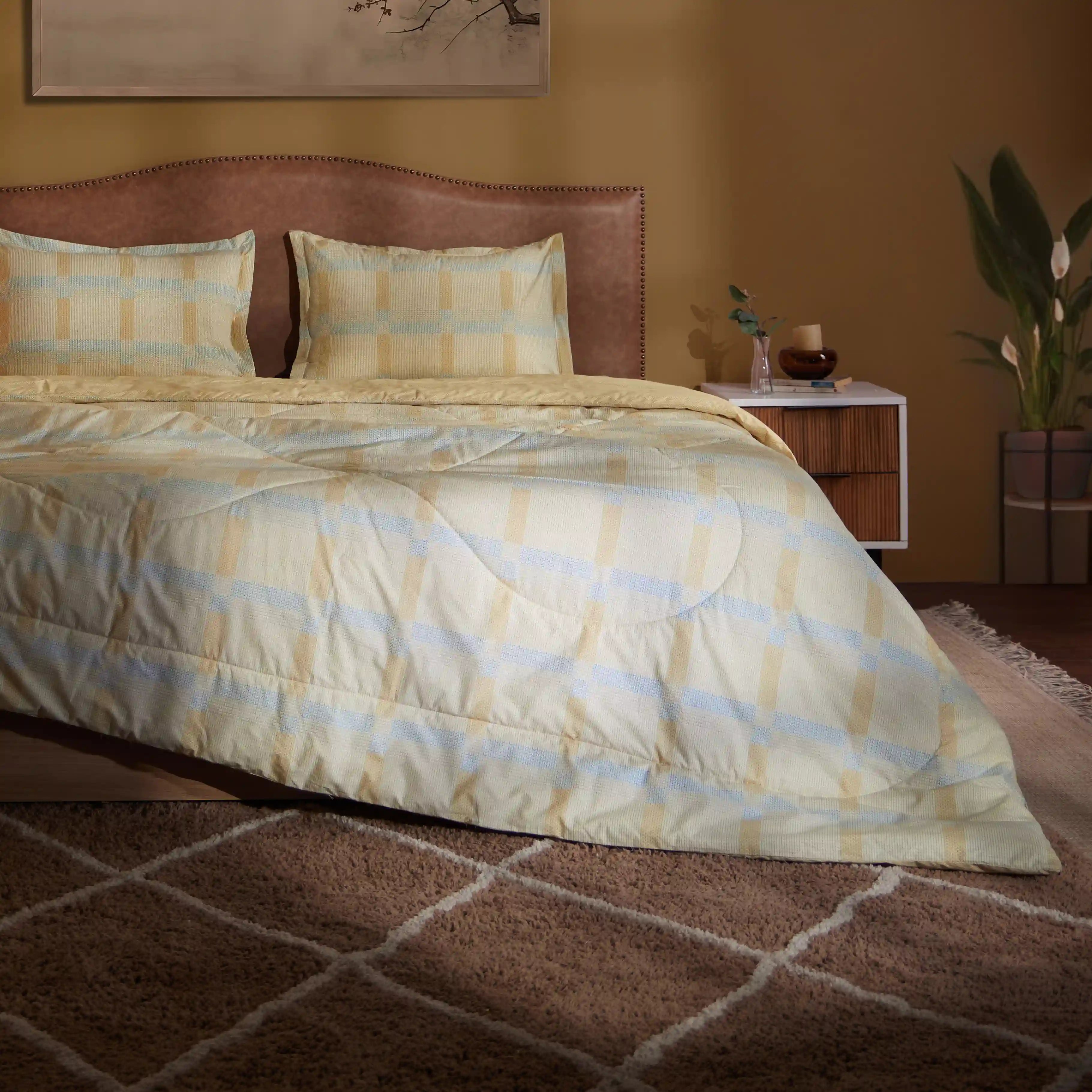 Threadscapes Printed Comforter-120gsm-Sand Sand / Double