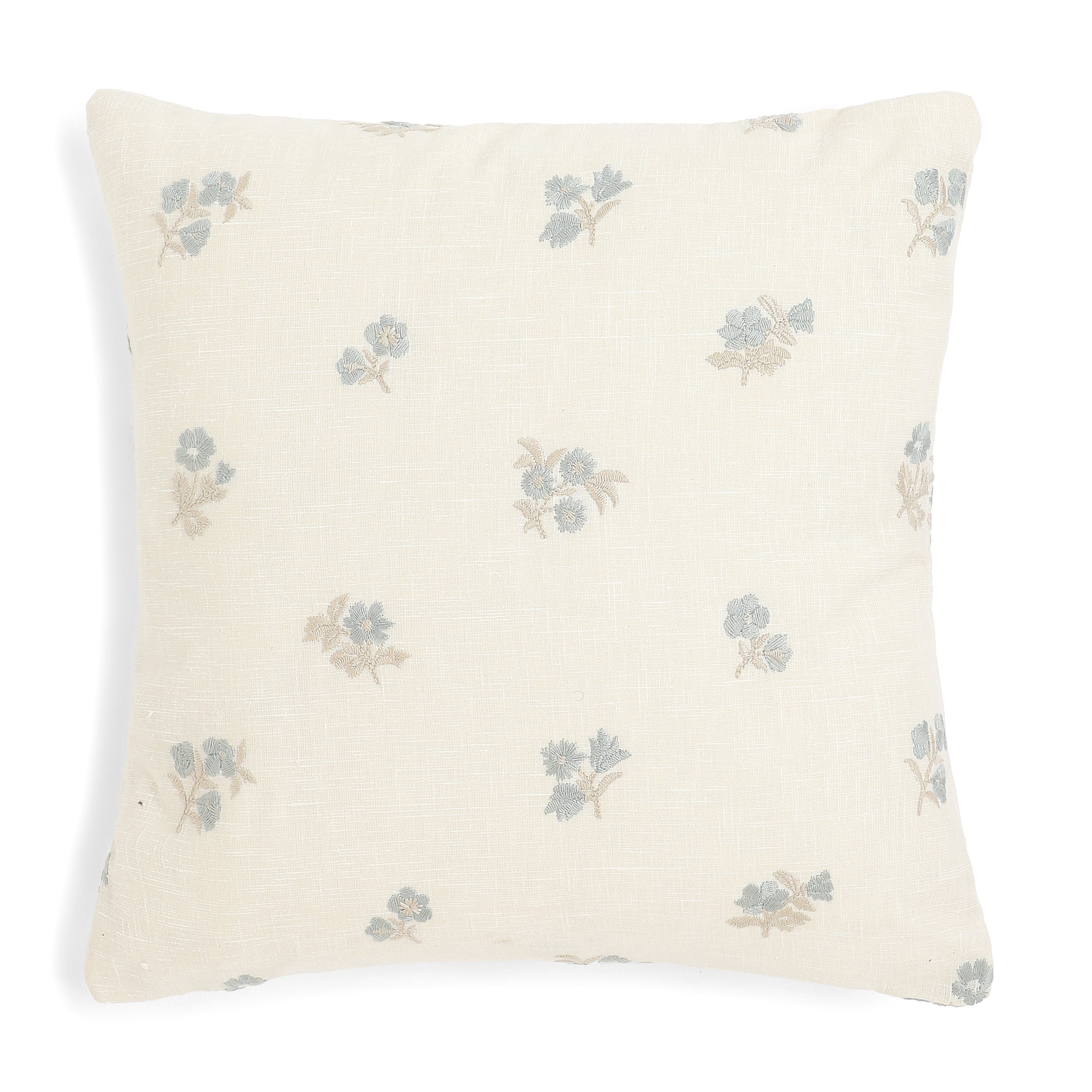Vissencia 376 GSM Poly-Cotton Cushion Cover | Light Blue