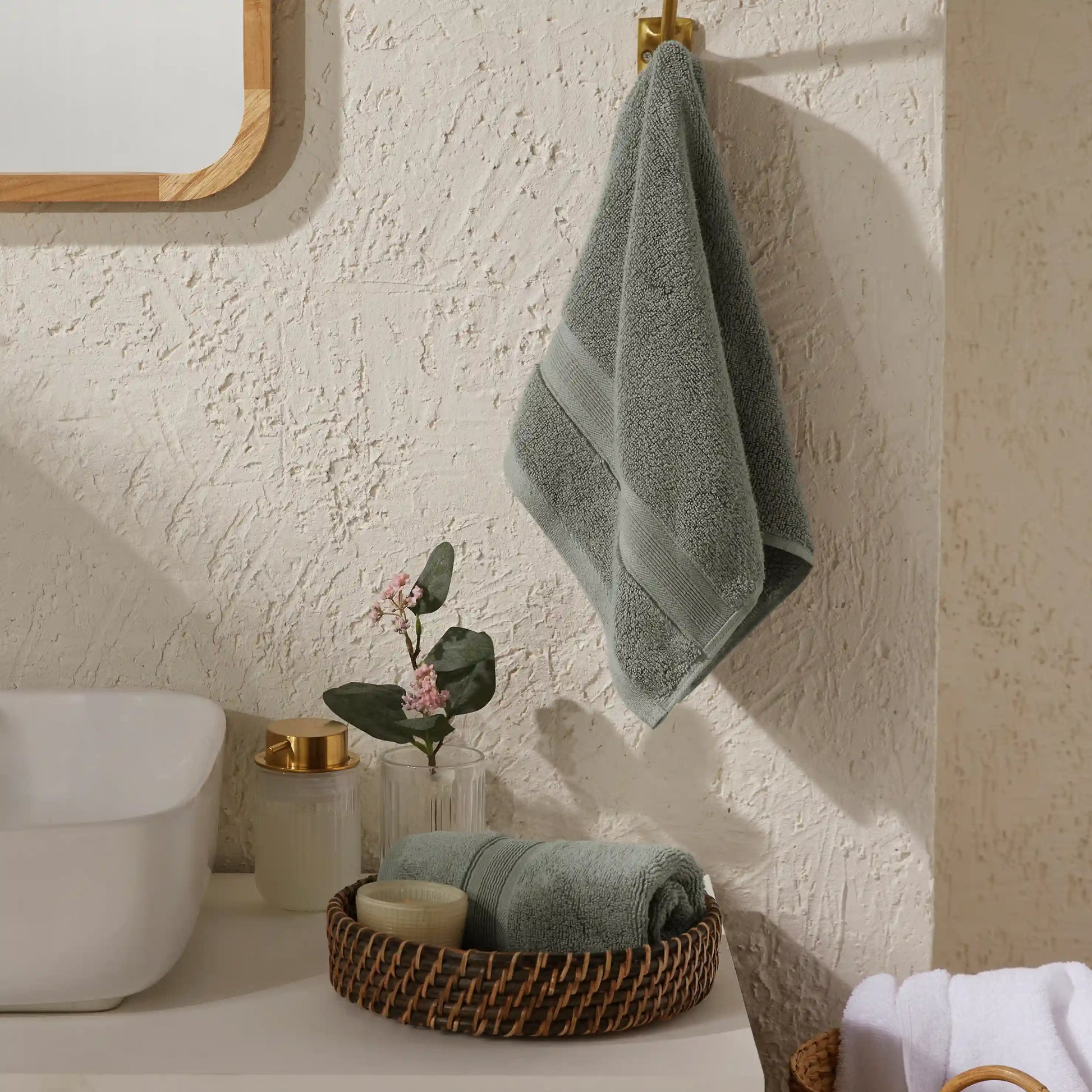 Pelushe Zero Twist 100% Cotton Hand Towel Graphite / Hand Towel (40cm x 60cm)