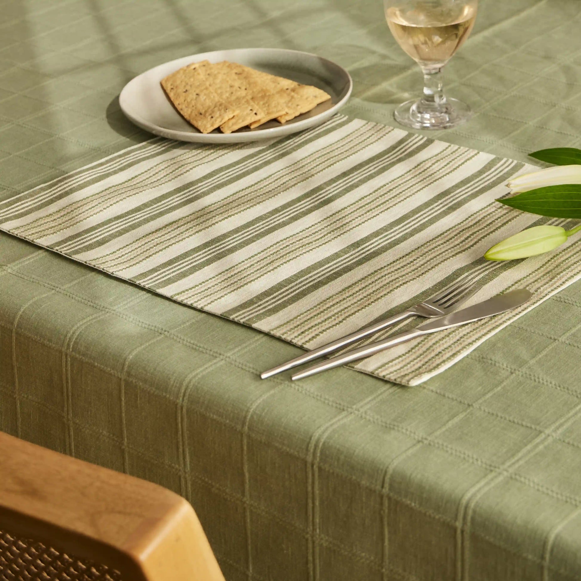 Kaleida Table Placemat Set Thyme Therapy / 6 Piece Set