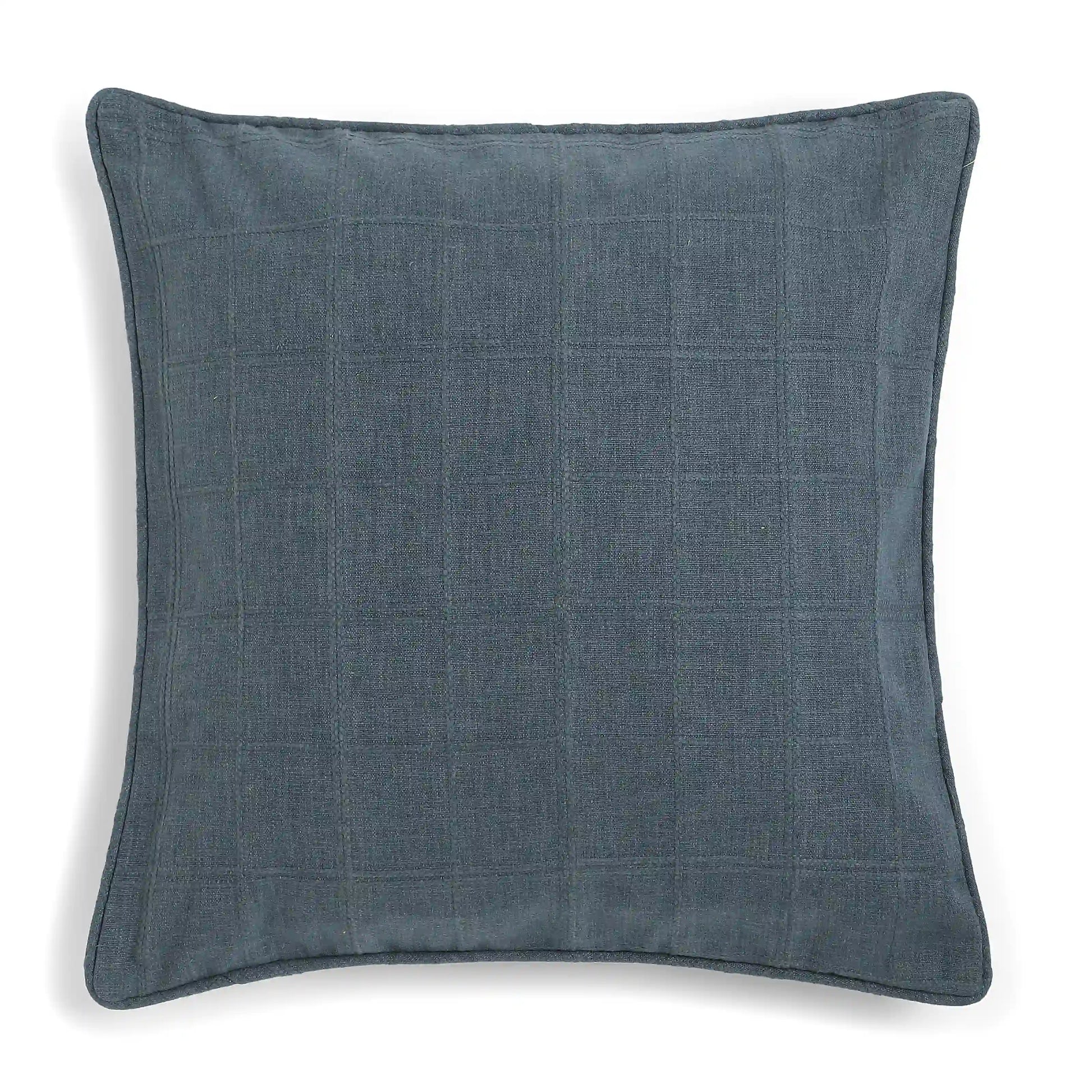 Espricia Woven Cushion Cover | Interlaced Midnight Navy / Cushion Cover (51cm x 51cm)