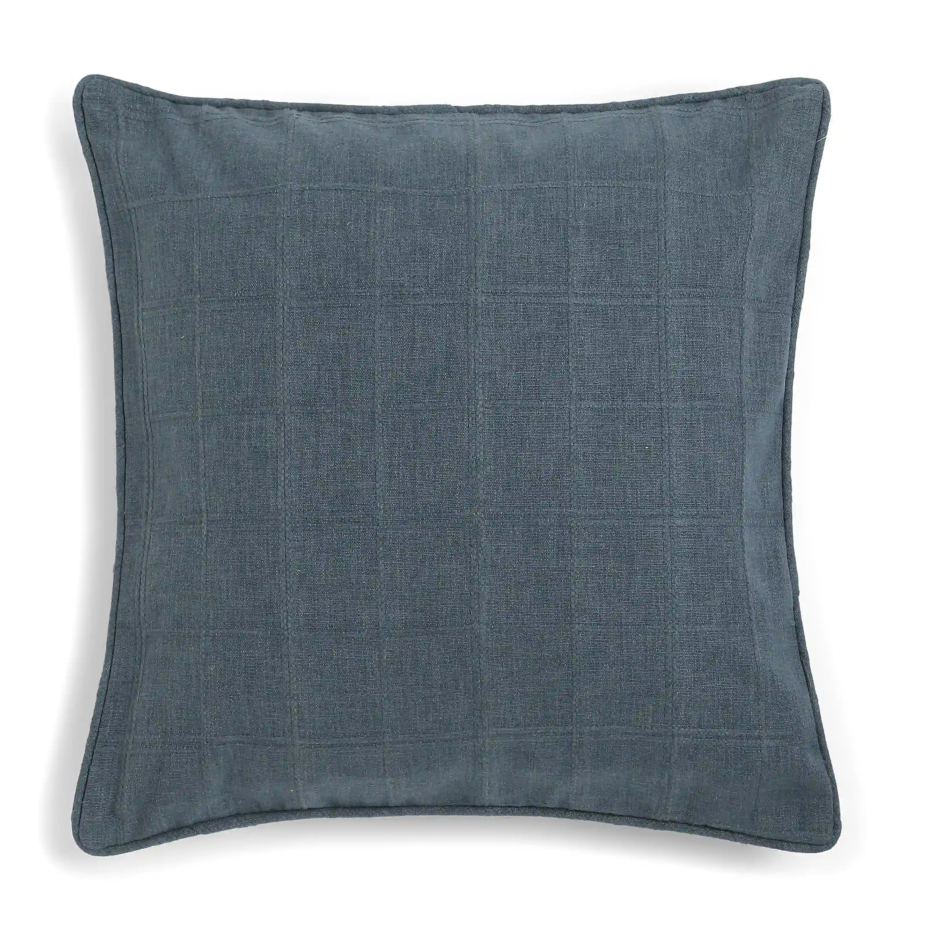 Espricia Woven Cushion Cover | Interlaced Midnight Navy / Cushion Cover (51cm x 51cm)