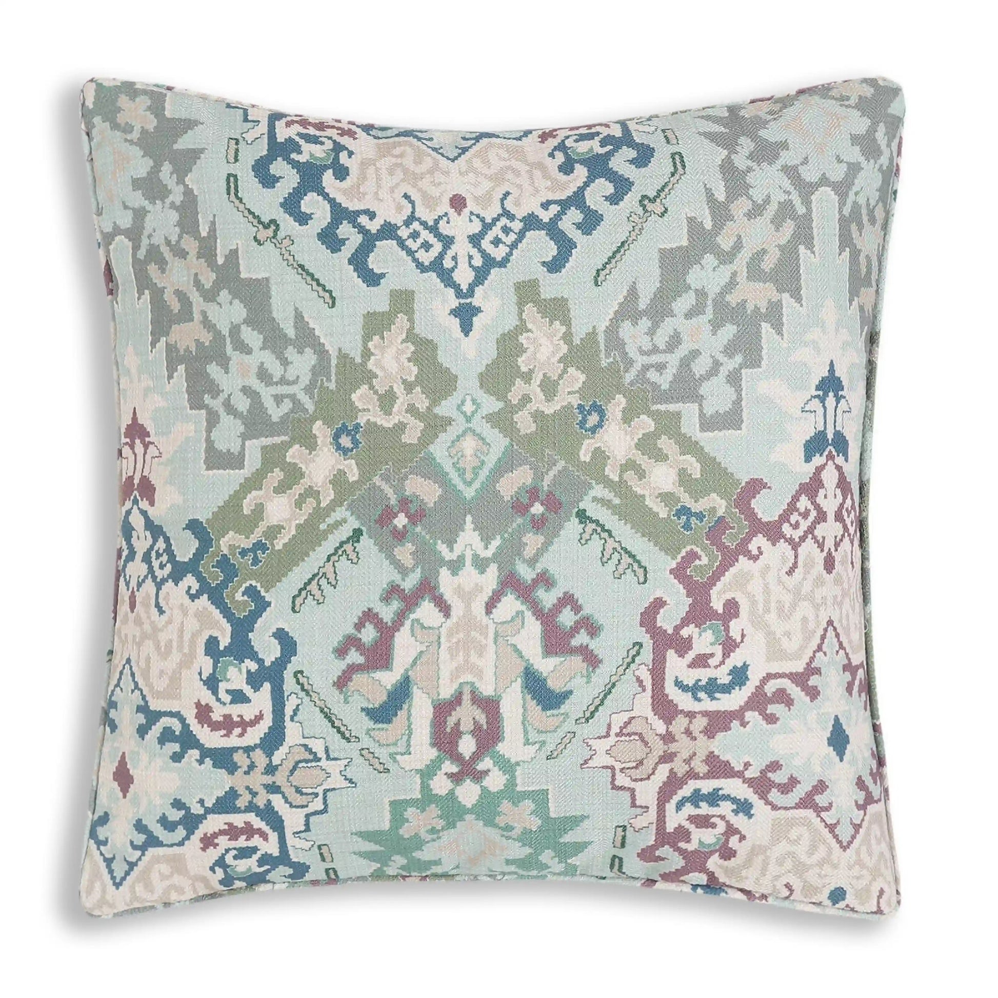 Espricia Printed Cushion Cover | Indian Regal Ocean Breeze / Cushion Cover (51cm x 51cm)