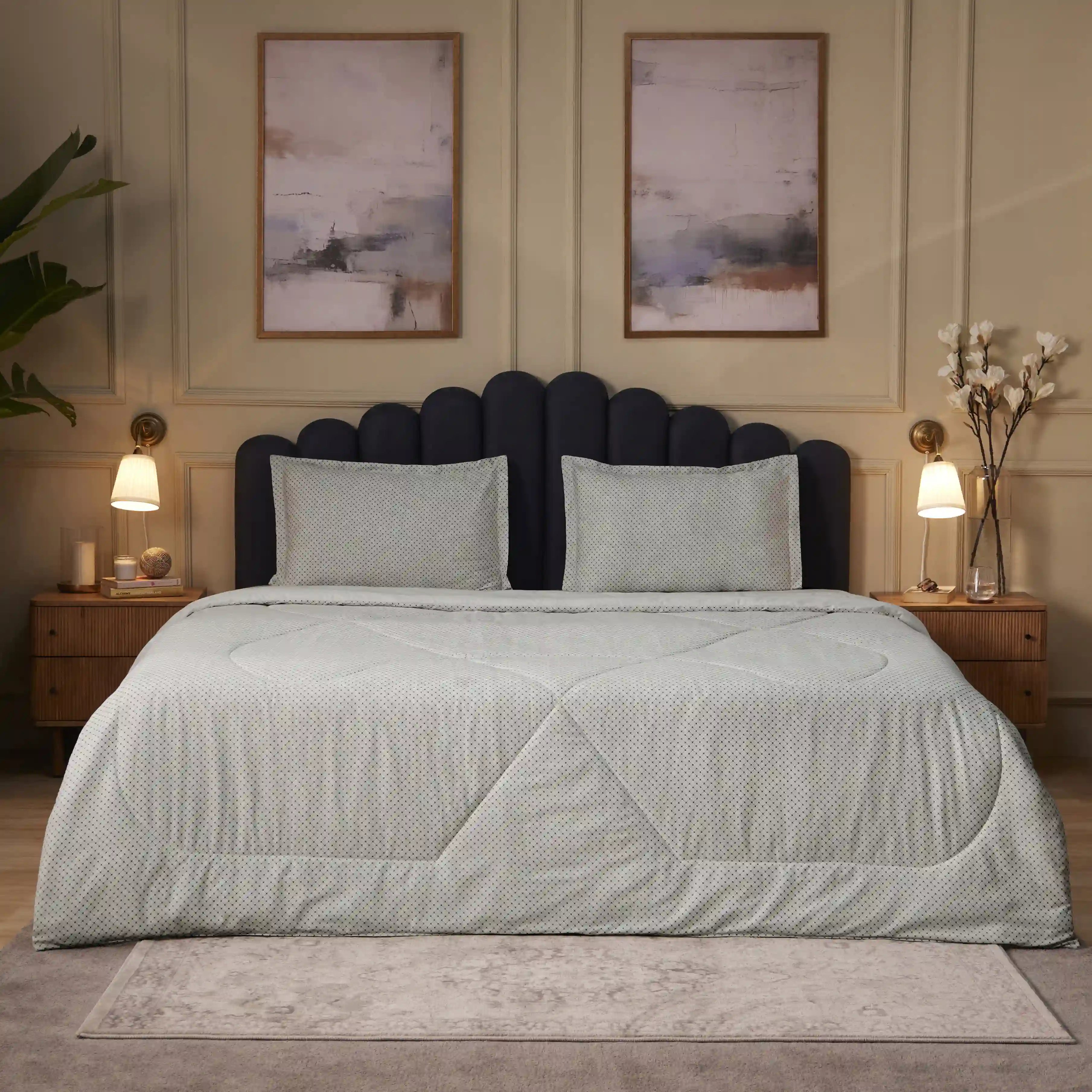 Yutori 100% Cotton Double Comforter Oatmeal-Yutori / Double