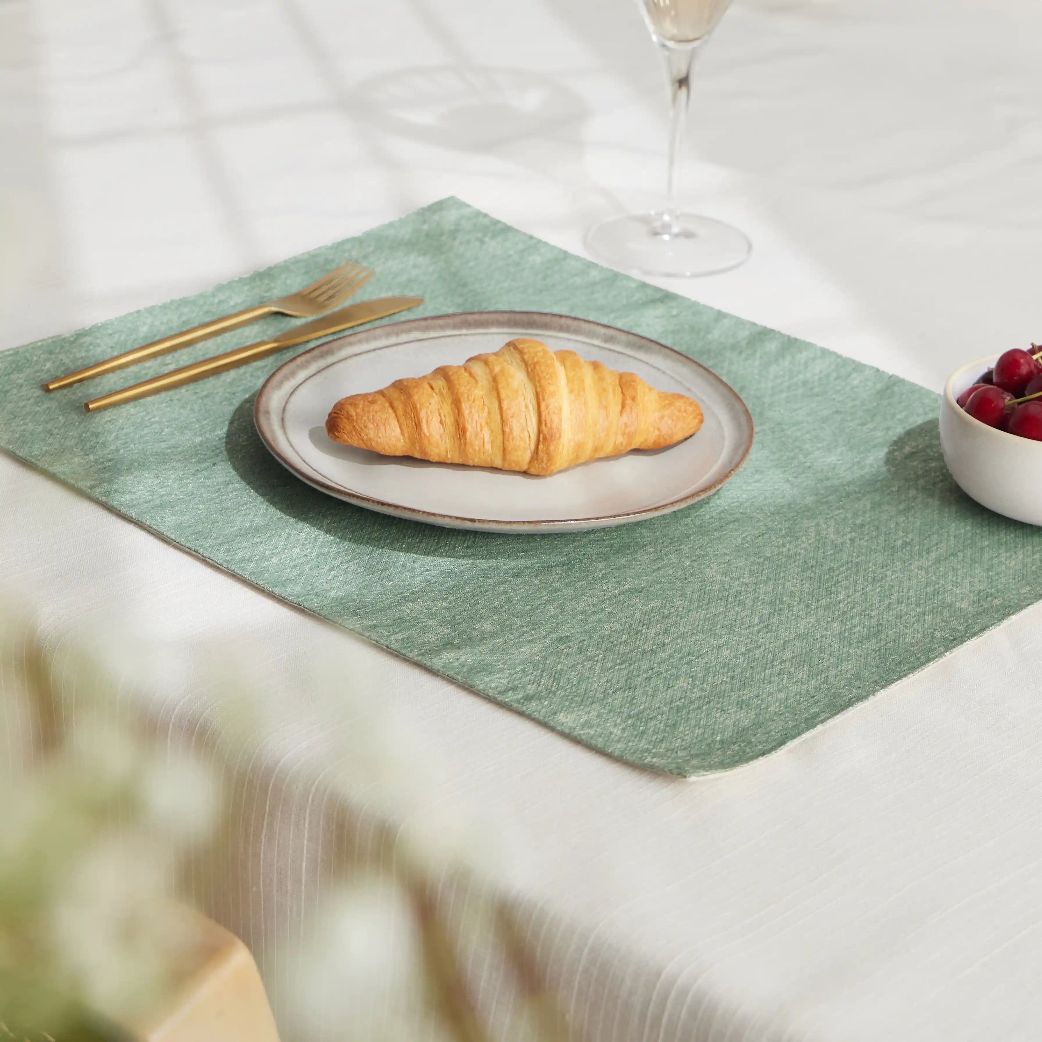 Adonare Printed Table Placemat Set Frosted Tide / 4 Piece Set
