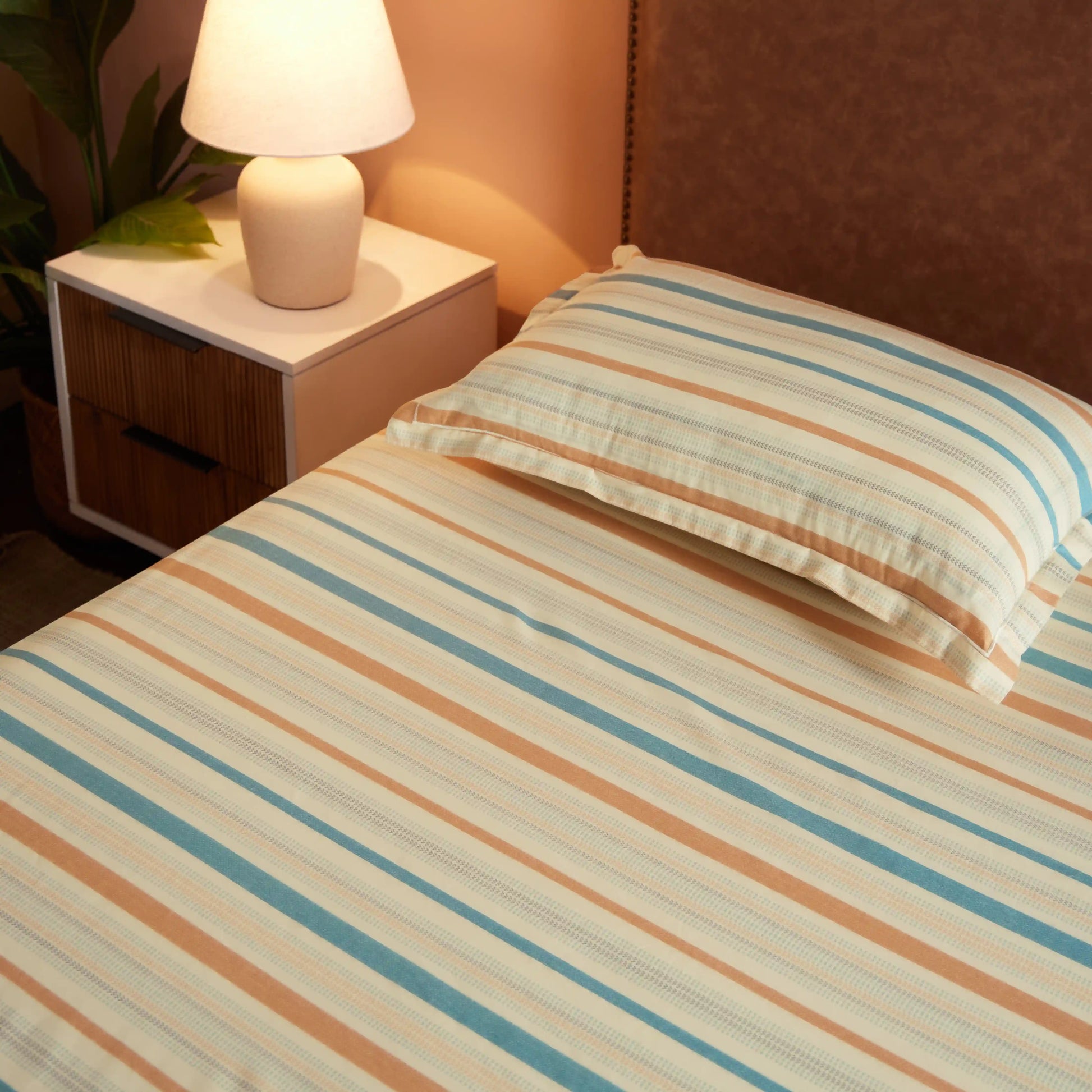Threadscapes Printed Bedsheet Set-Multicolour Multicolour / Single