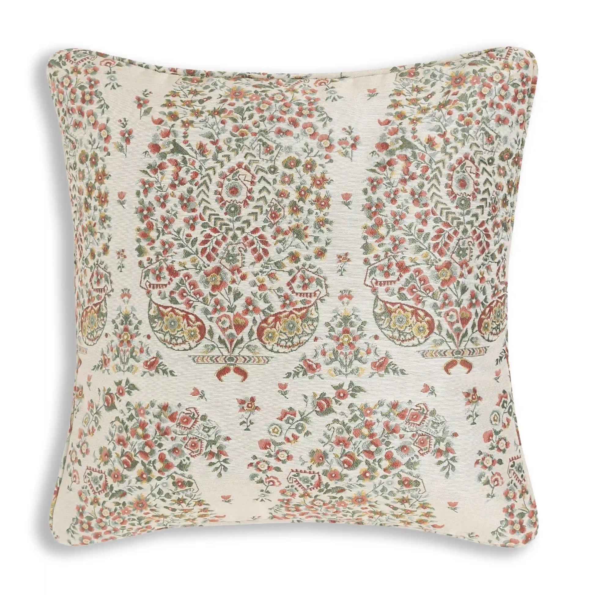 Espricia Woven Cushion Cover | Paisley Dreams Vintage Red / Cushion Cover (51cm x 51cm)