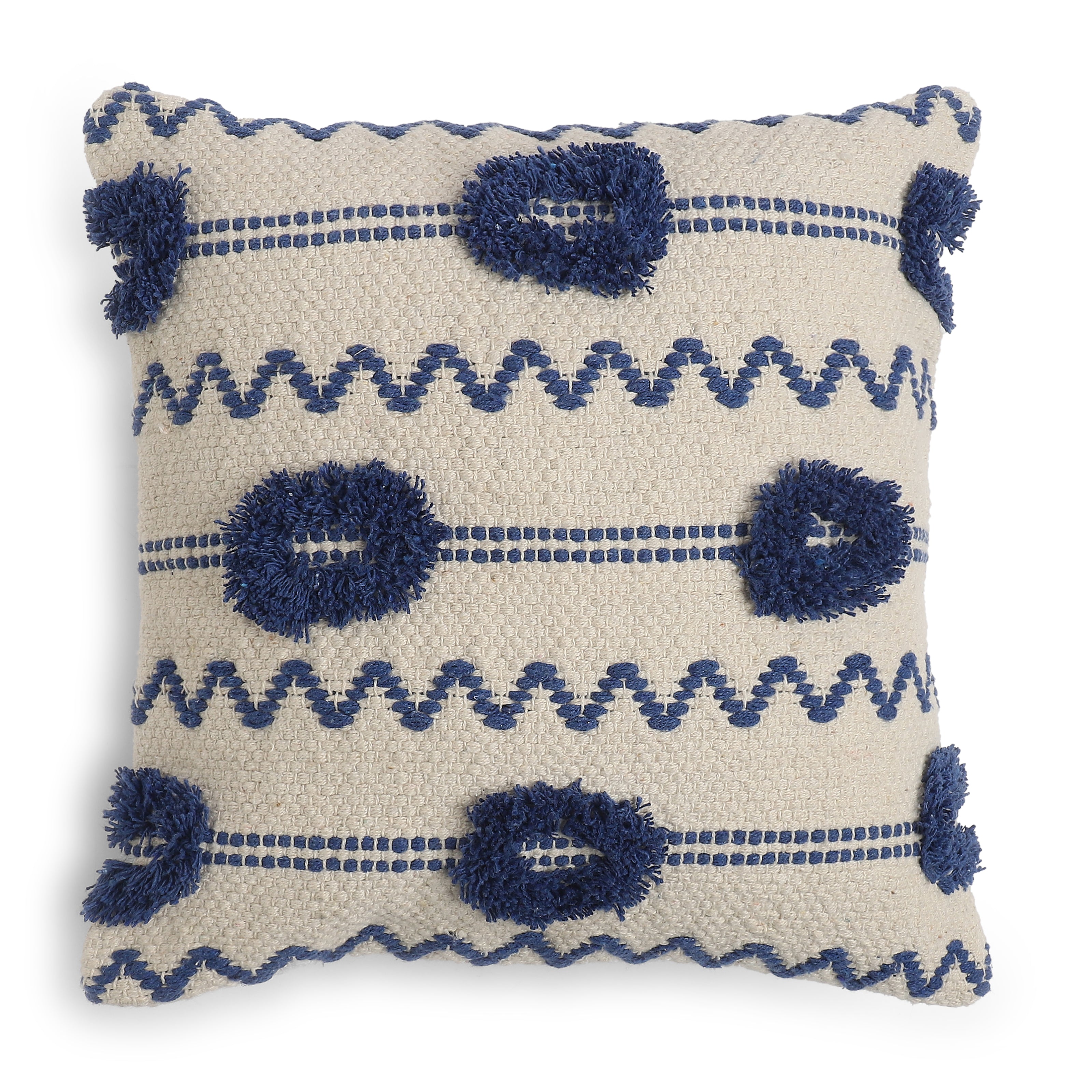 Vissencia 100% Cotton Cushion Cover | Dusty Blue