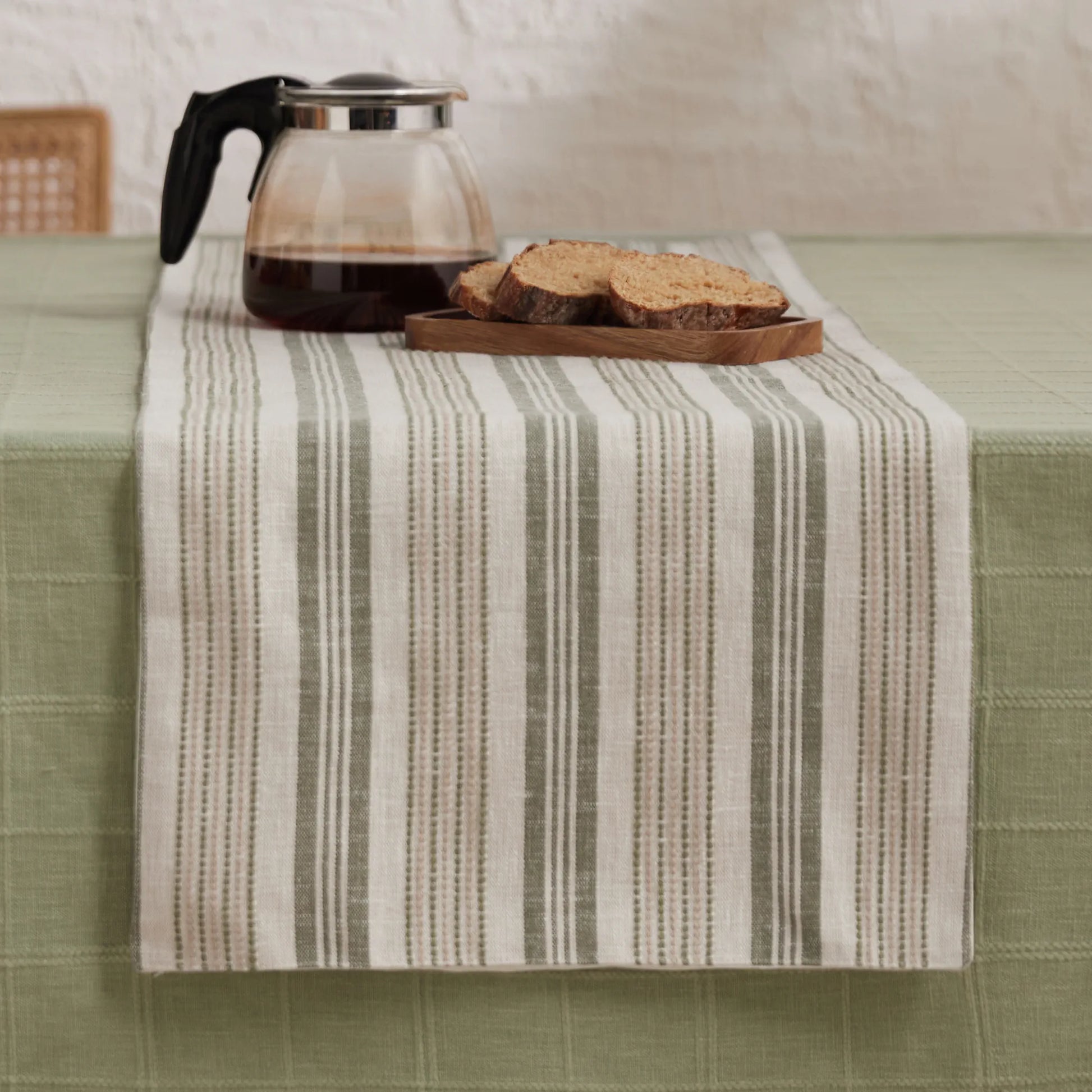 Kaleida Cotton-Polyester Blend Table Runner Thyme Therapy / Table Runner (34cm x 120cm)