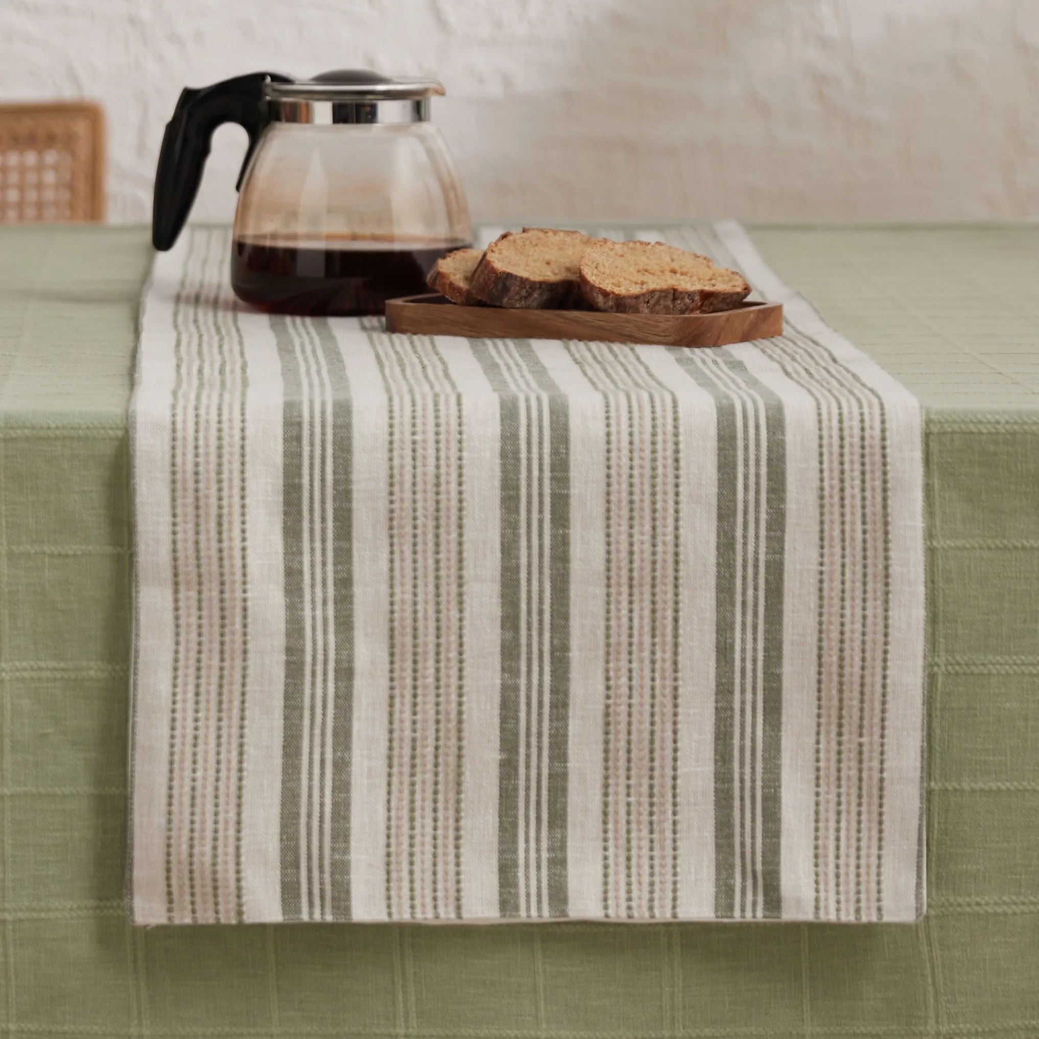 Kaleida Cotton-Polyester Blend Table Runner Thyme Therapy / Table Runner (34cm x 120cm)