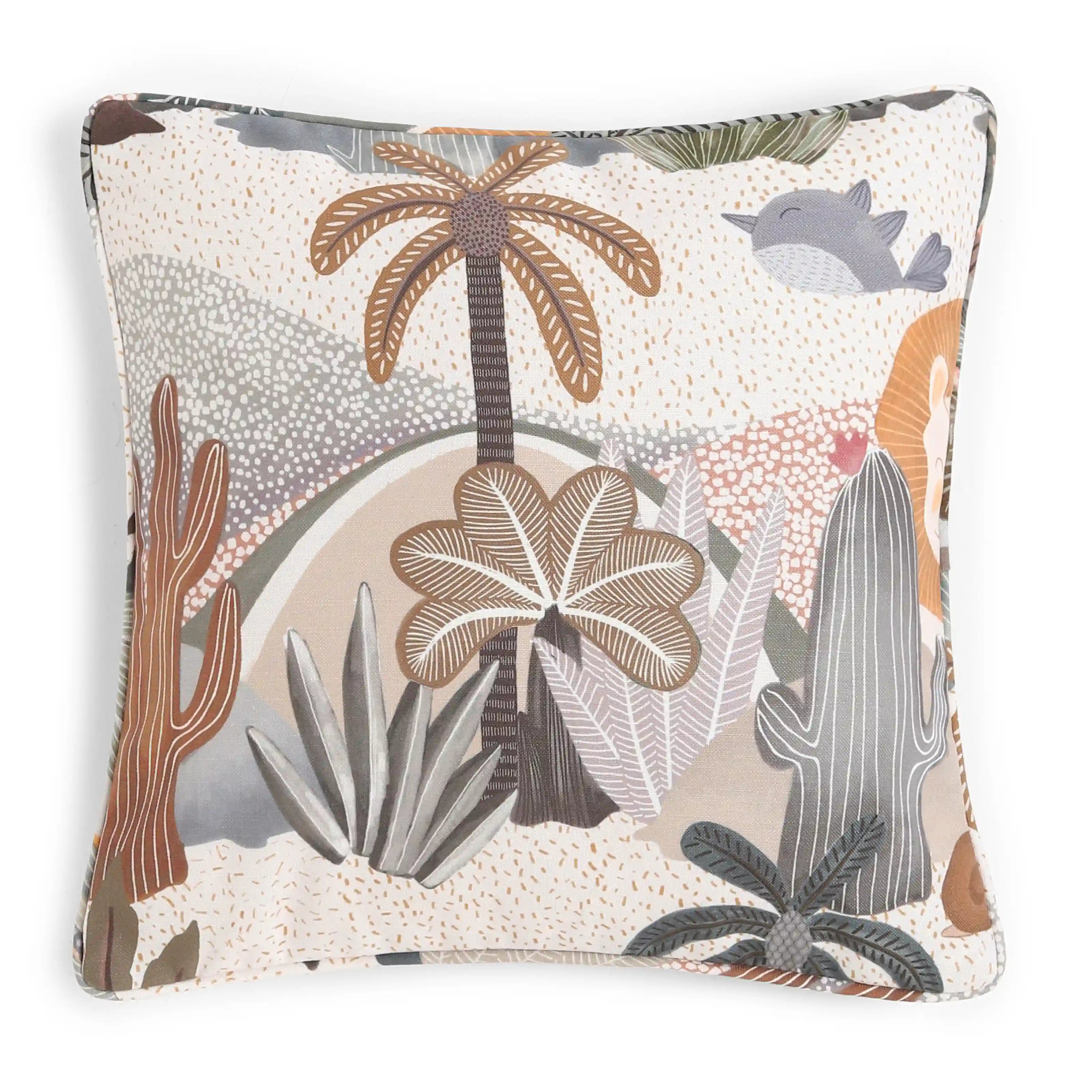 Espricia Printed Cushion Cover | Playful Doodles Playful Jungle / Cushion Cover (51cm x 51cm)