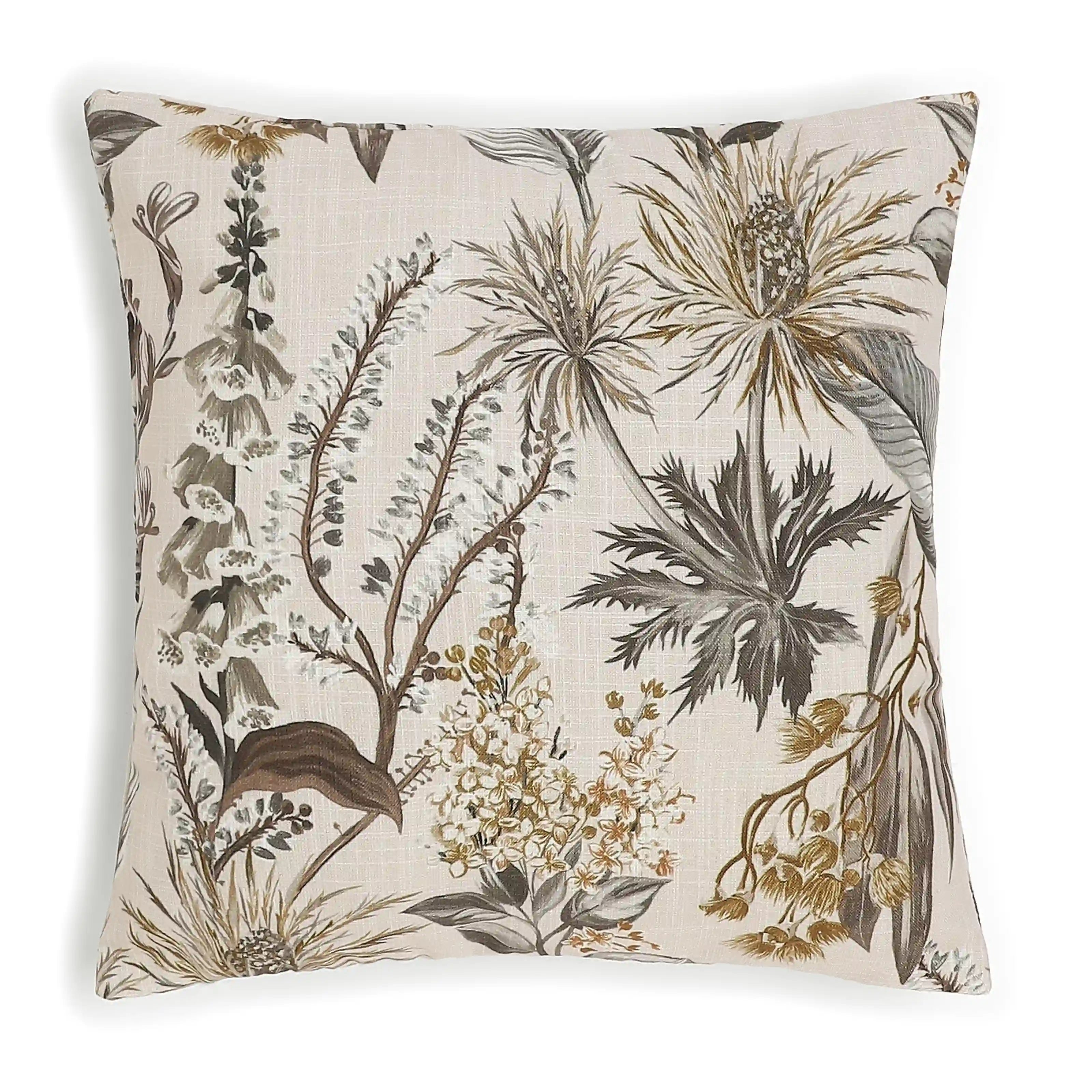 Vissencia Printed Cushion Cover | Meadow Earth / Cushion Cover (41cm x 41cm)