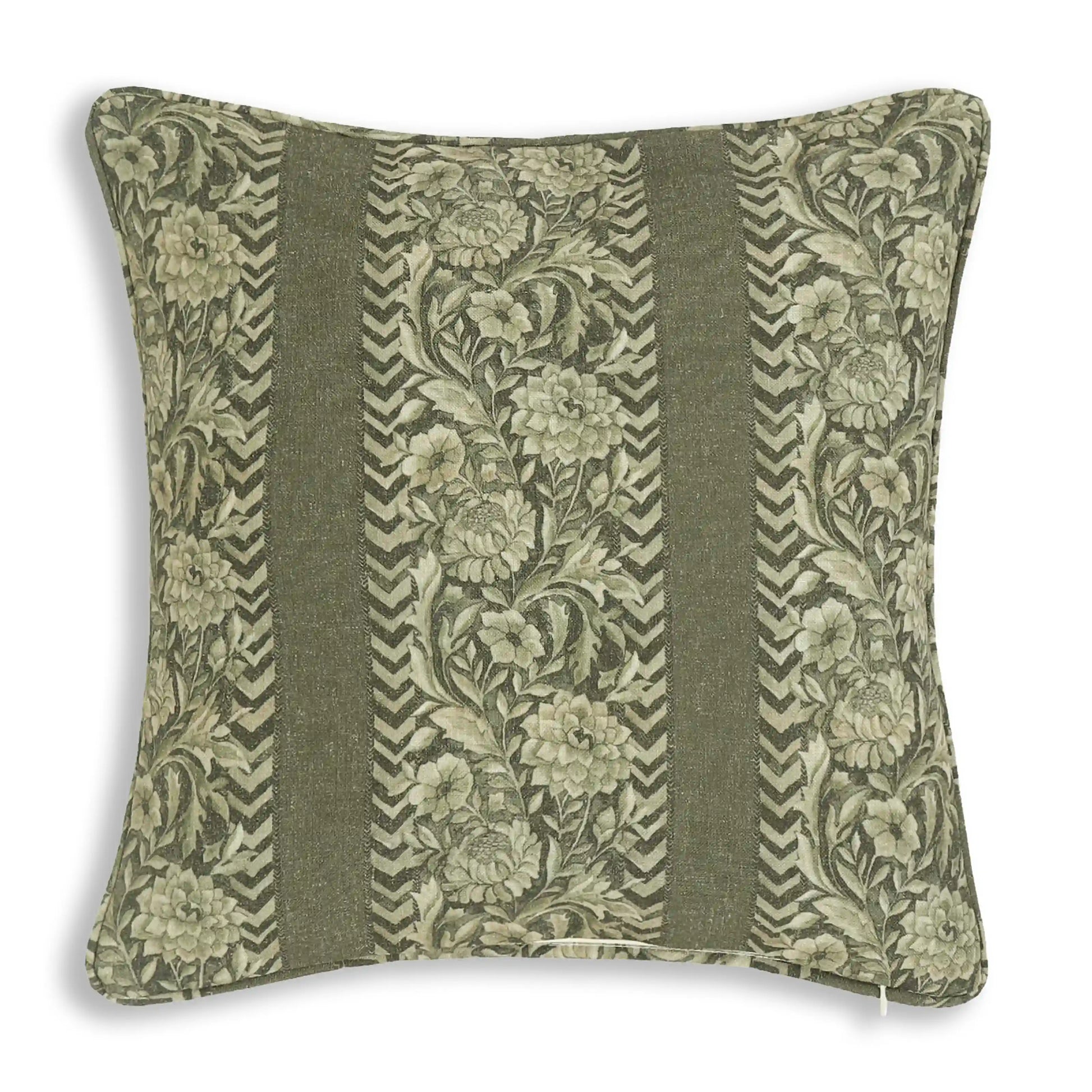 Espricia Printed Cushion Cover | Heritage Forest Olive / Cushion Cover (41cm x 41cm)