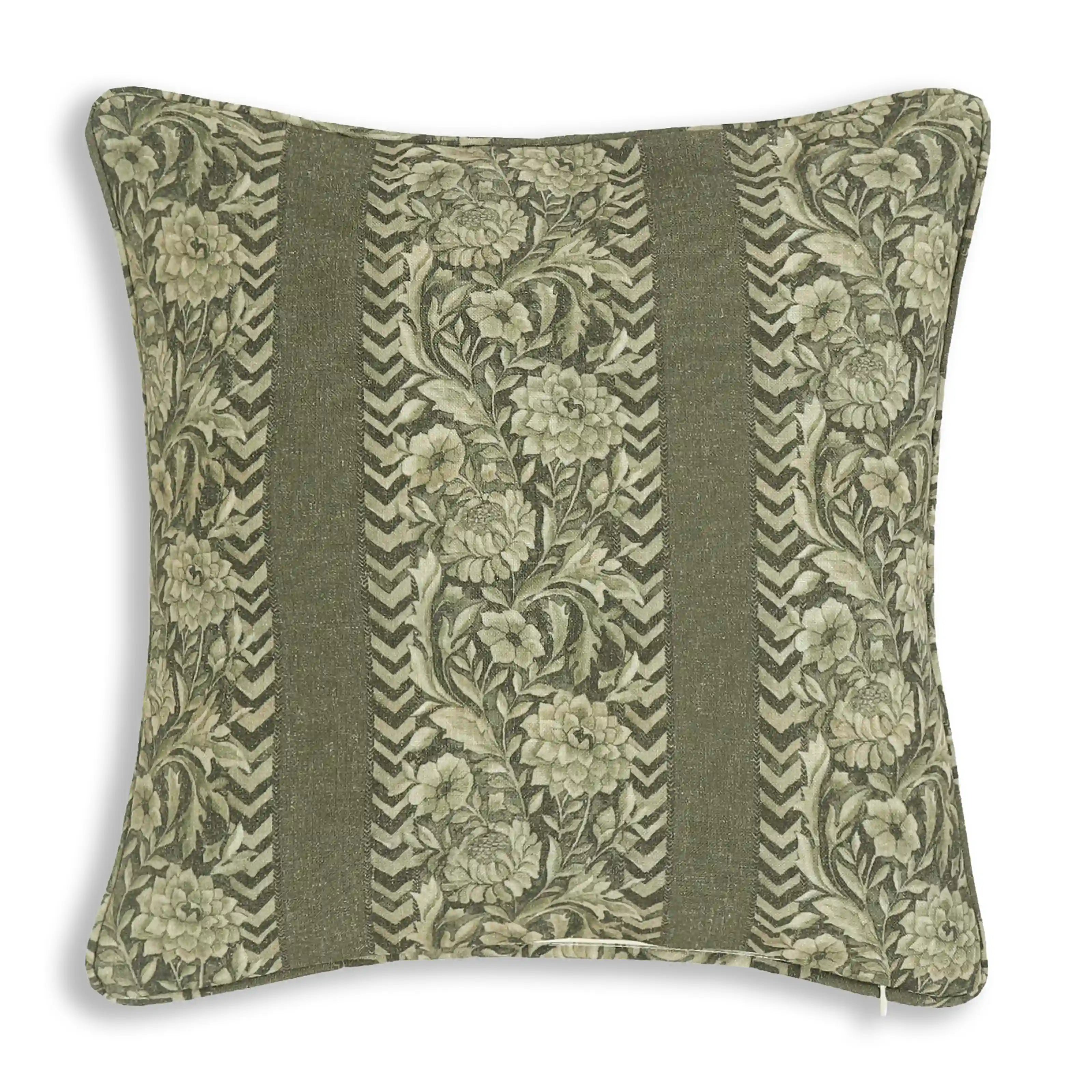 Espricia Printed Cushion Cover | Heritage Forest Olive / Cushion Cover (41cm x 41cm)