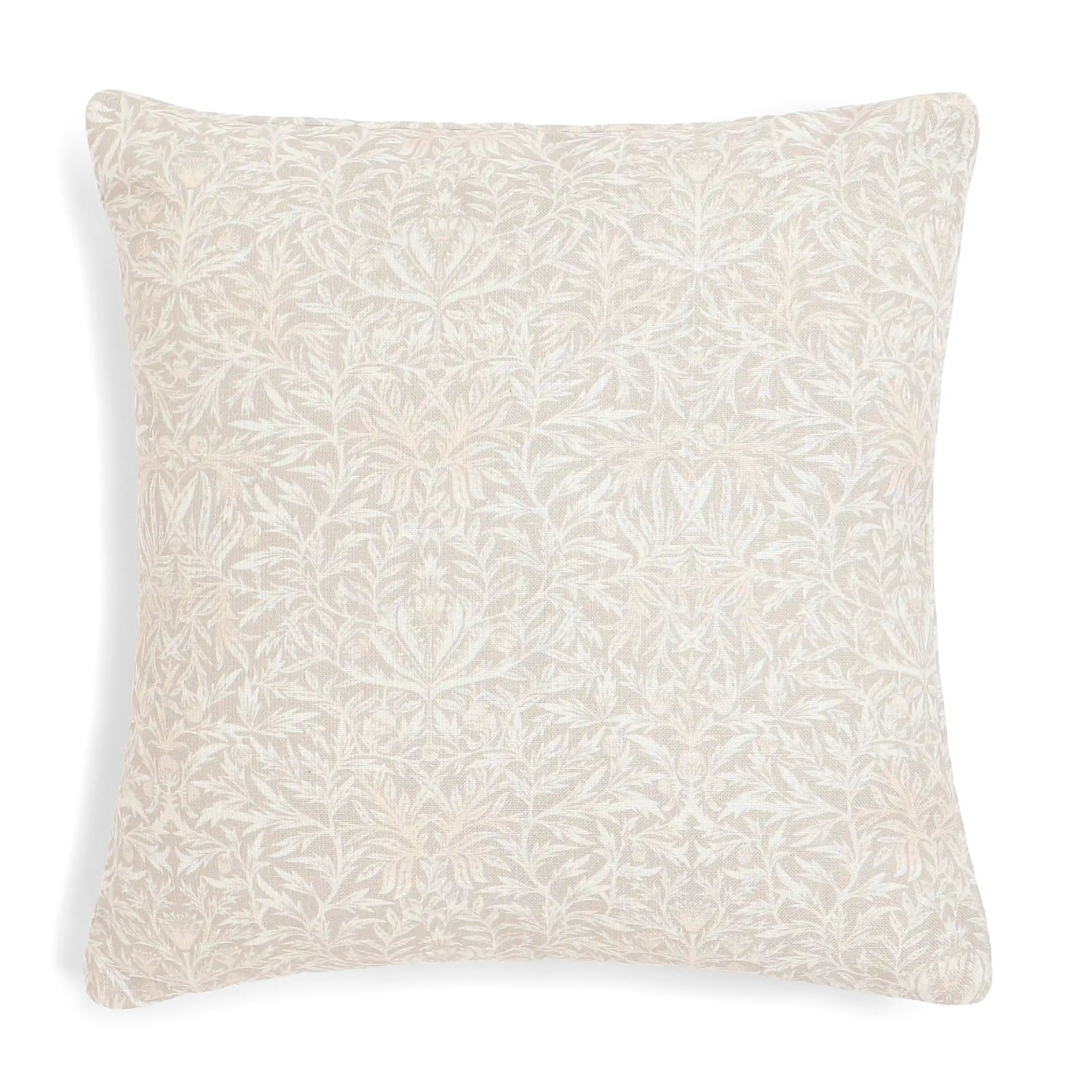 Vissencia Printed Cushion Cover | Floral Fresco Biscotti / Cushion Cover (41cm x 41cm)