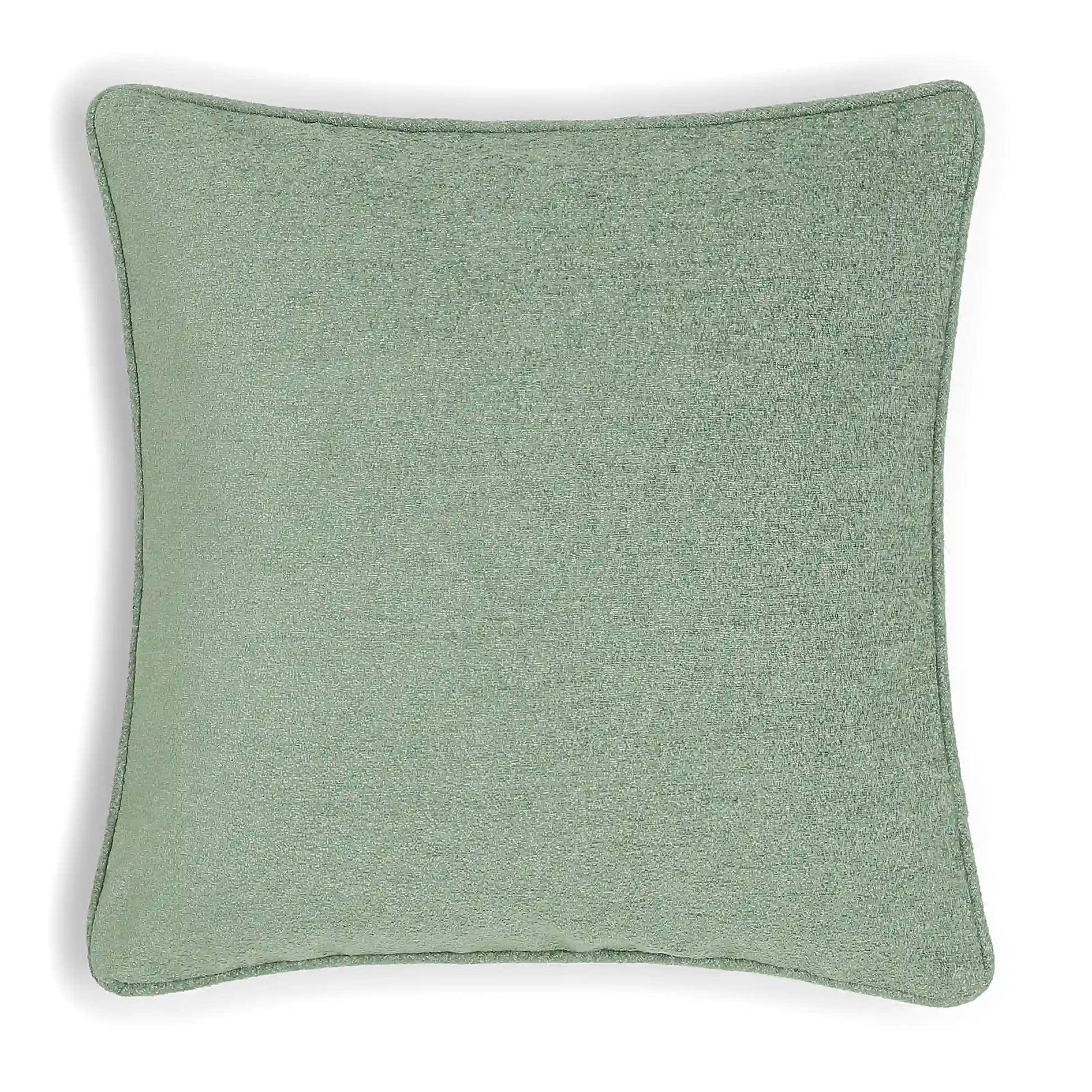 Vissencia Solid Cushion Cover | Textured Crush Sage Mist / Cushion Cover (41cm x 41cm)