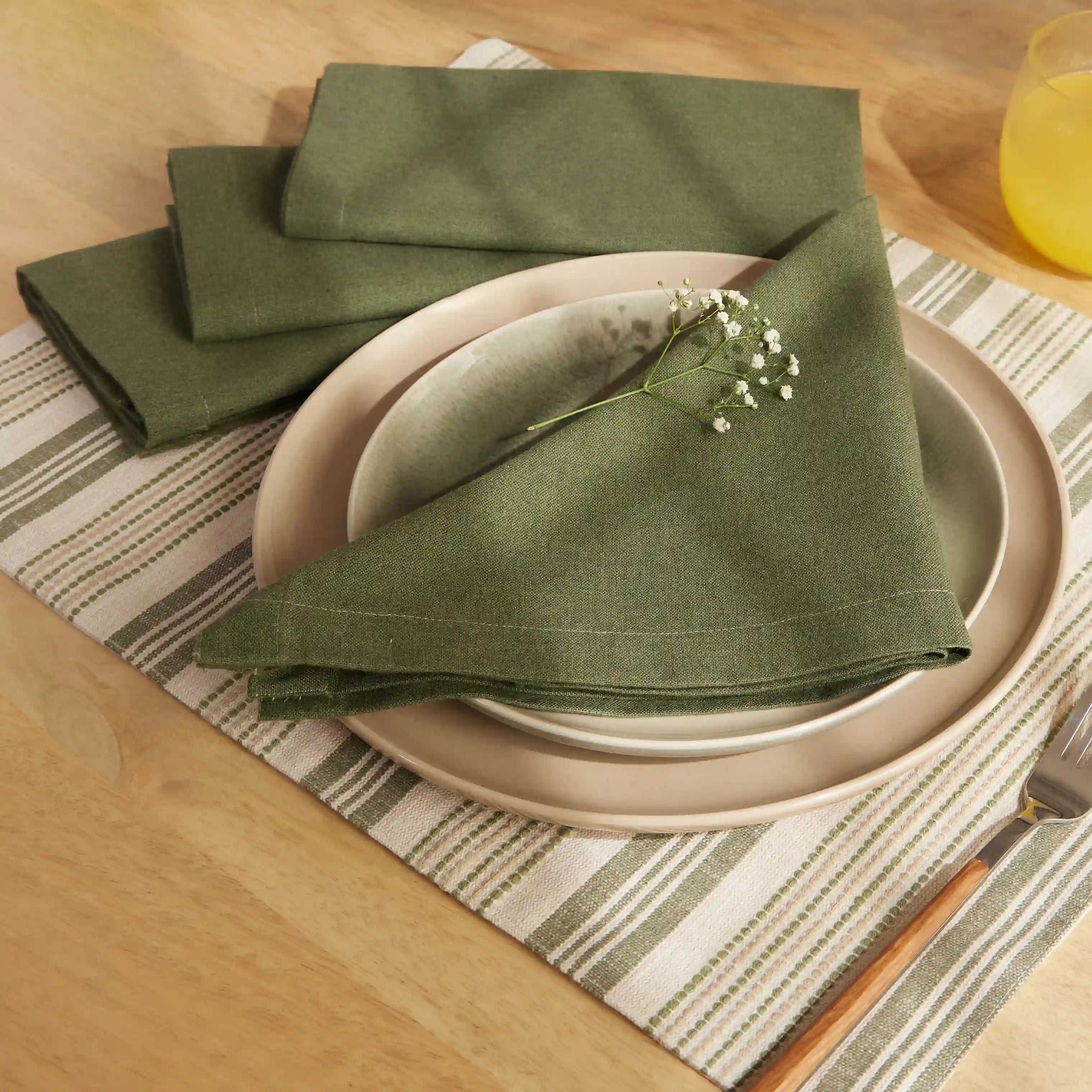 Kaleida 100% Cotton Table Napkin Thyme Therapy / Pack of 4