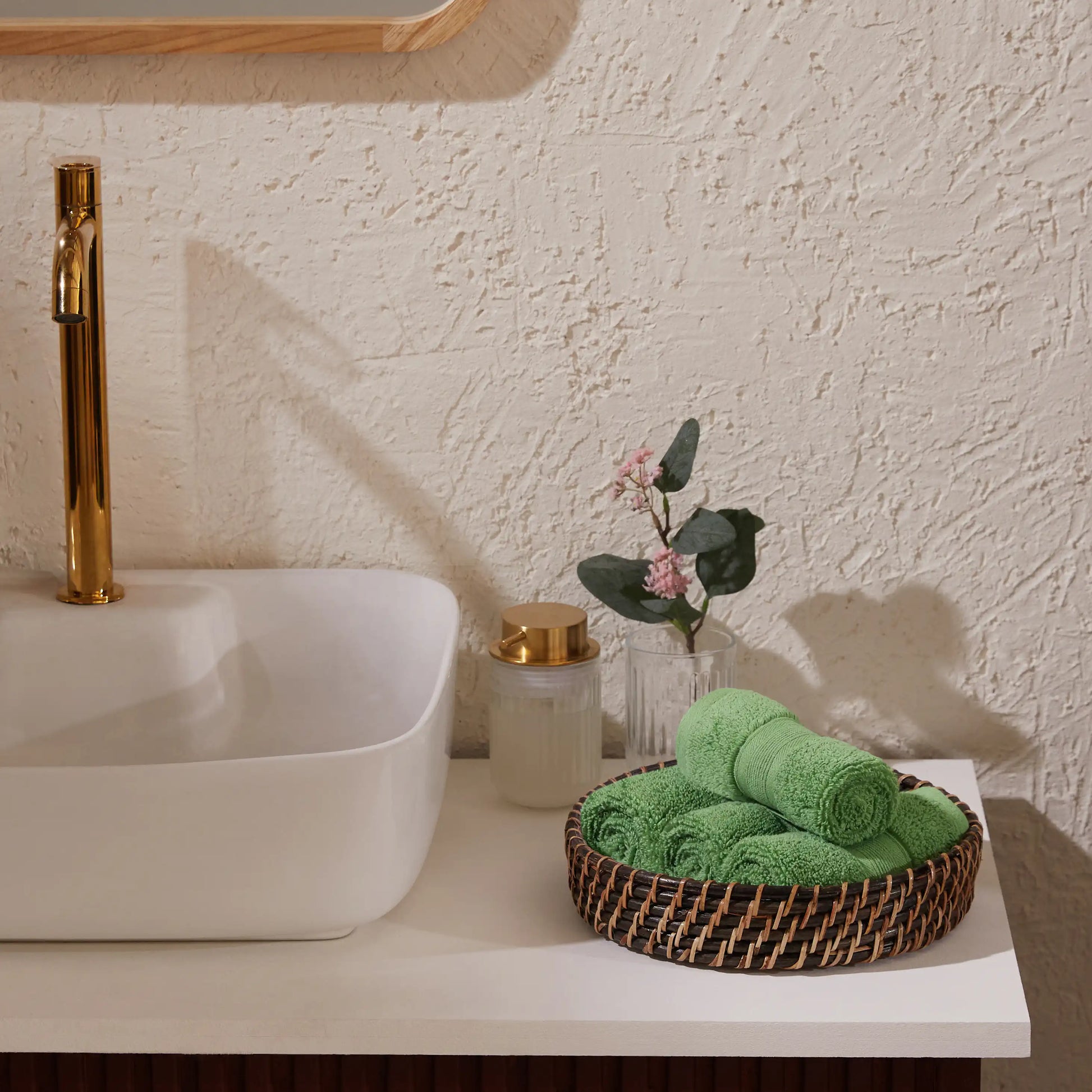 Pelushe Zero Twist 100% Cotton Face Towel Forest Green / Face Towel (30cm x 30cm)