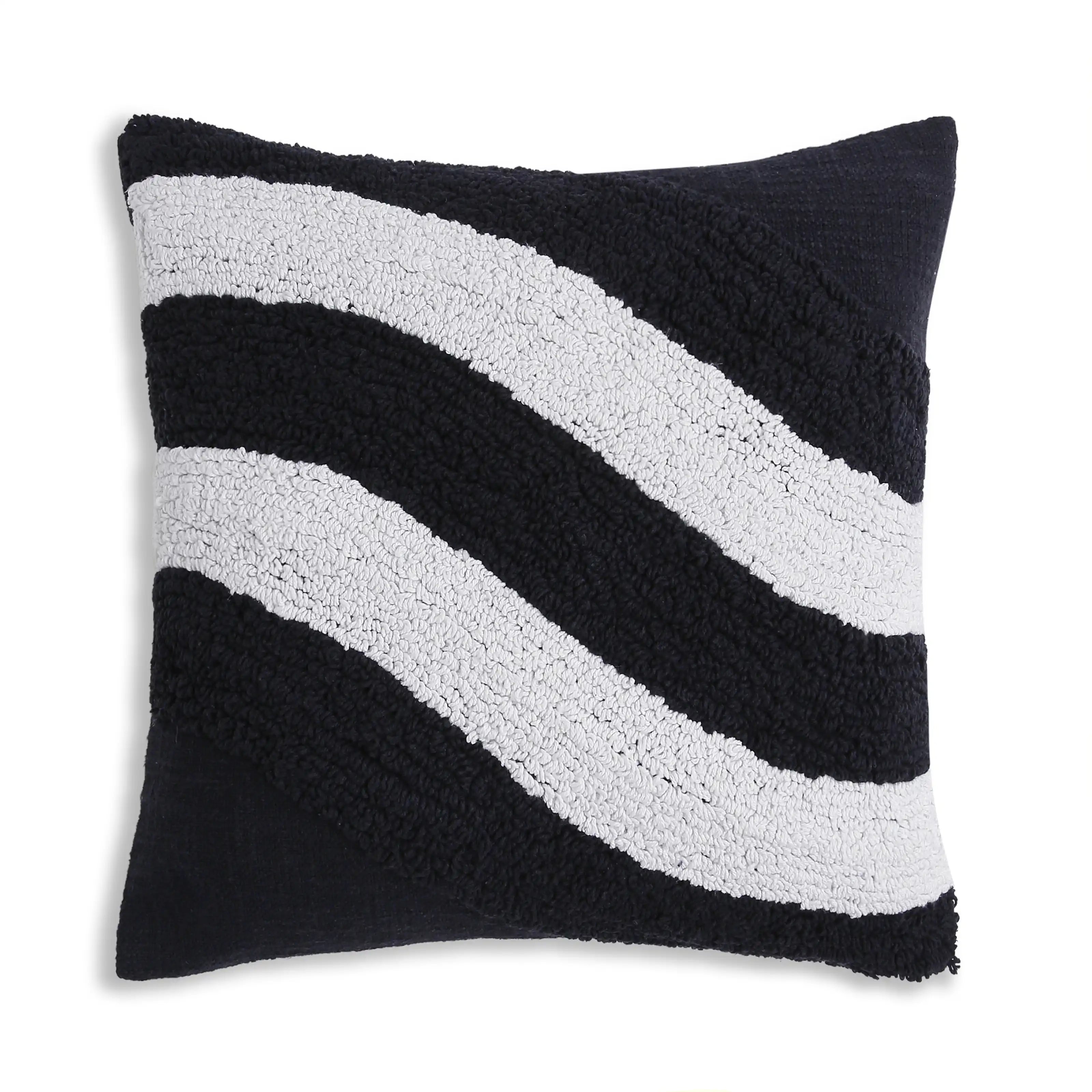 Espricia 100% Cotton Tufted Cushion Cover | Golden Hour Denim Haze / Cushion Cover (51cm x 51cm)