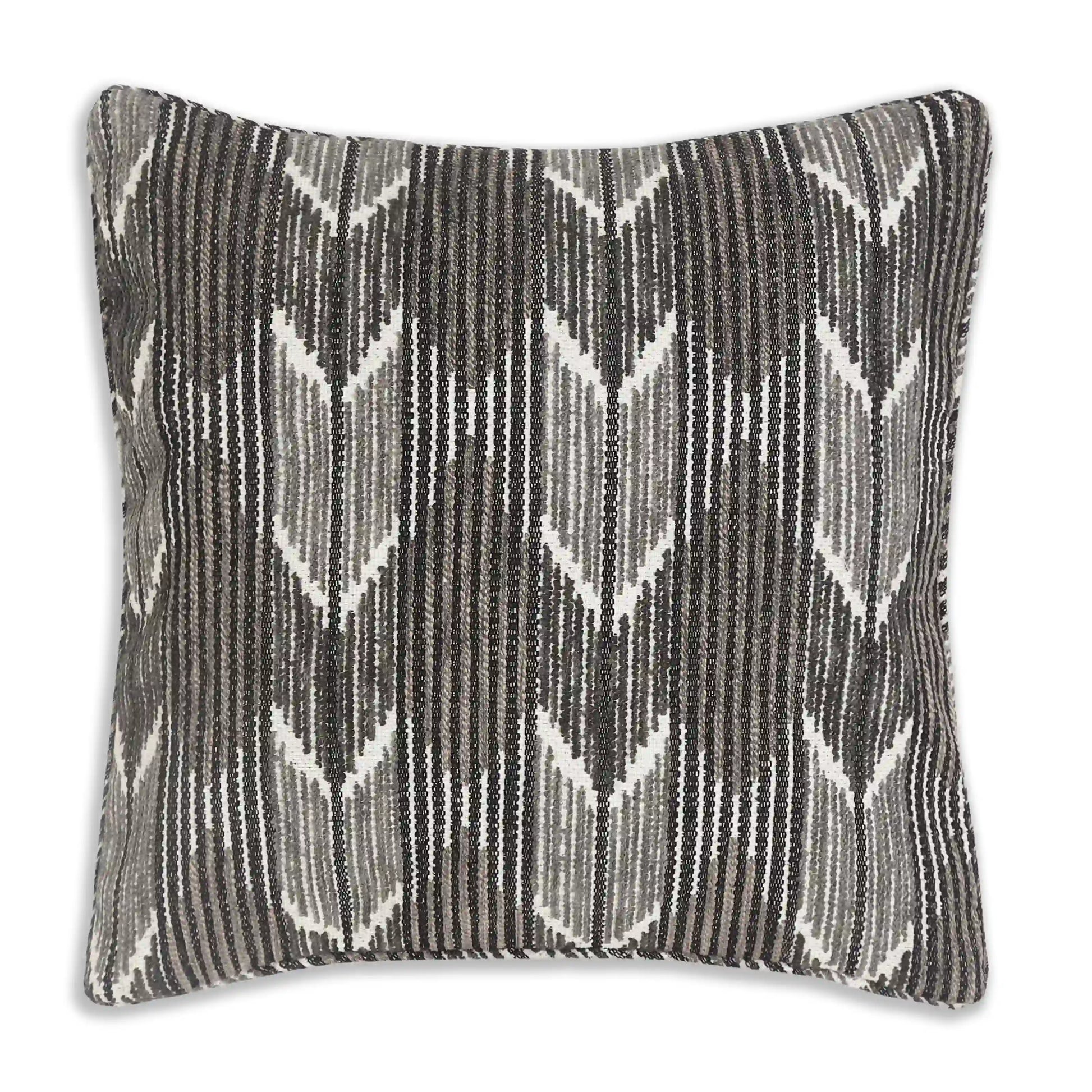 Espricia Woven Cushion Cover | Monochrome Threads Charcoal / Cushion Cover (51cm x 51cm)