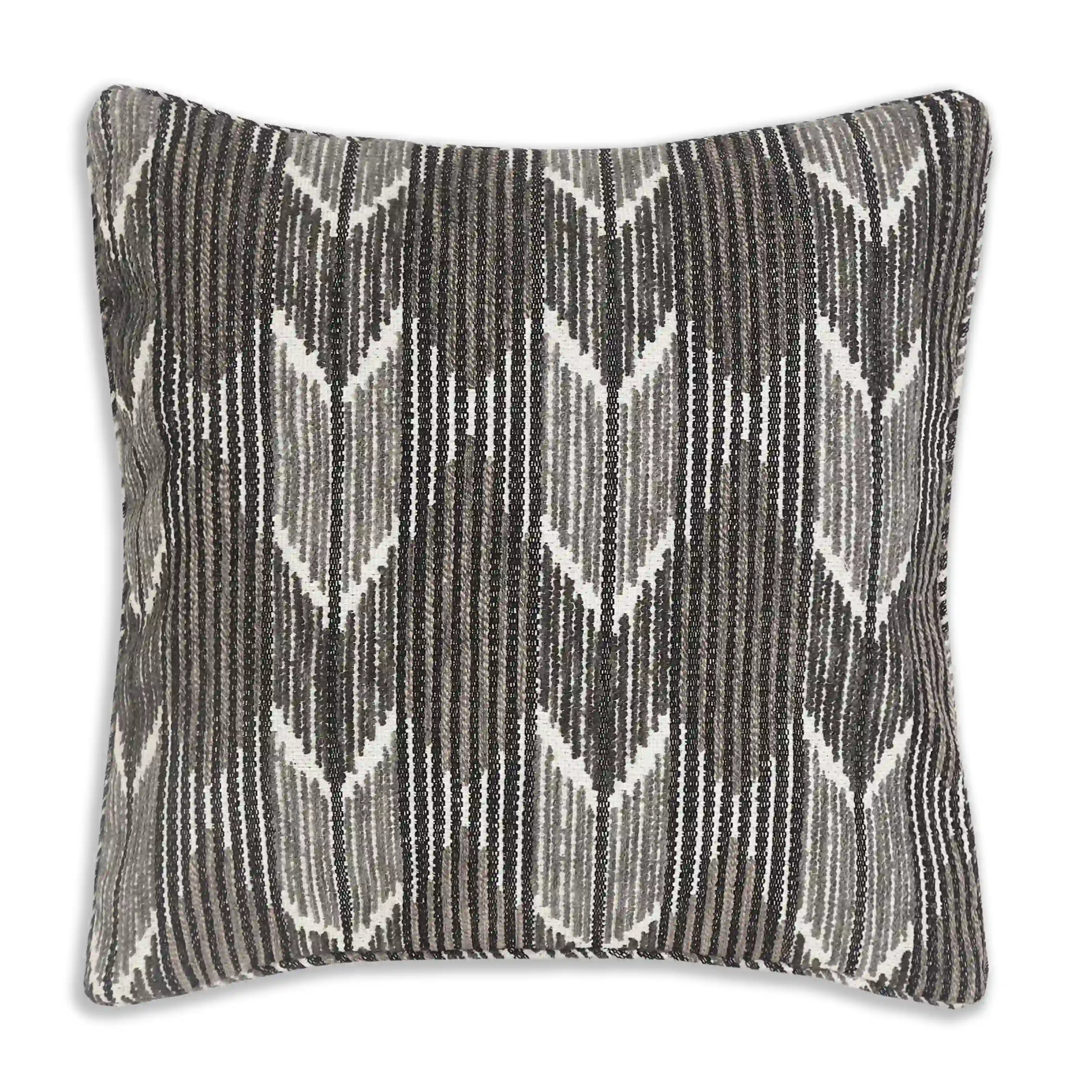 Espricia Woven Cushion Cover | Monochrome Threads Charcoal / Cushion Cover (51cm x 51cm)