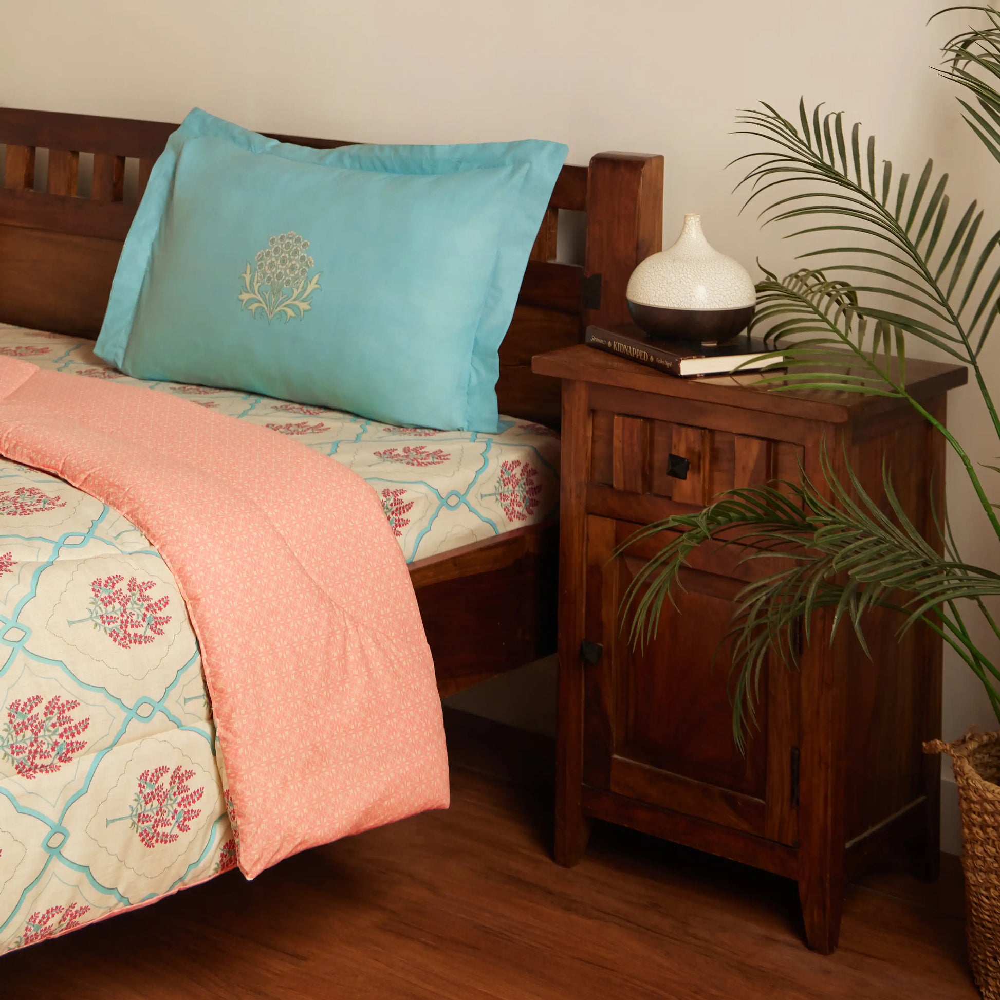 Chippa Lane 100% 120GSM Cotton Comforter Sage Bloom / Single