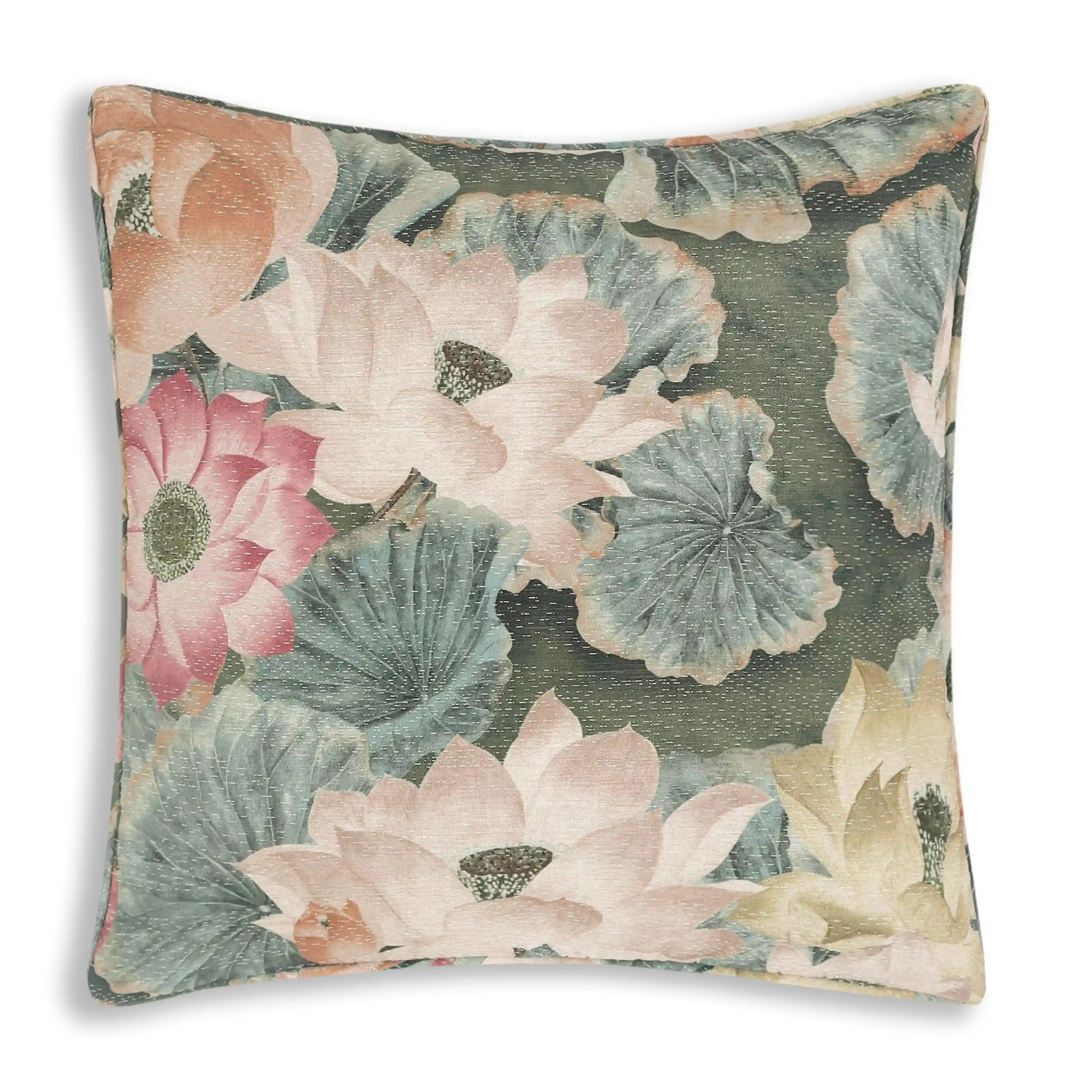Espricia Printed Cushion Cover | Full Bloom Vintage Meadow / Cushion Cover (41cm x 41cm)