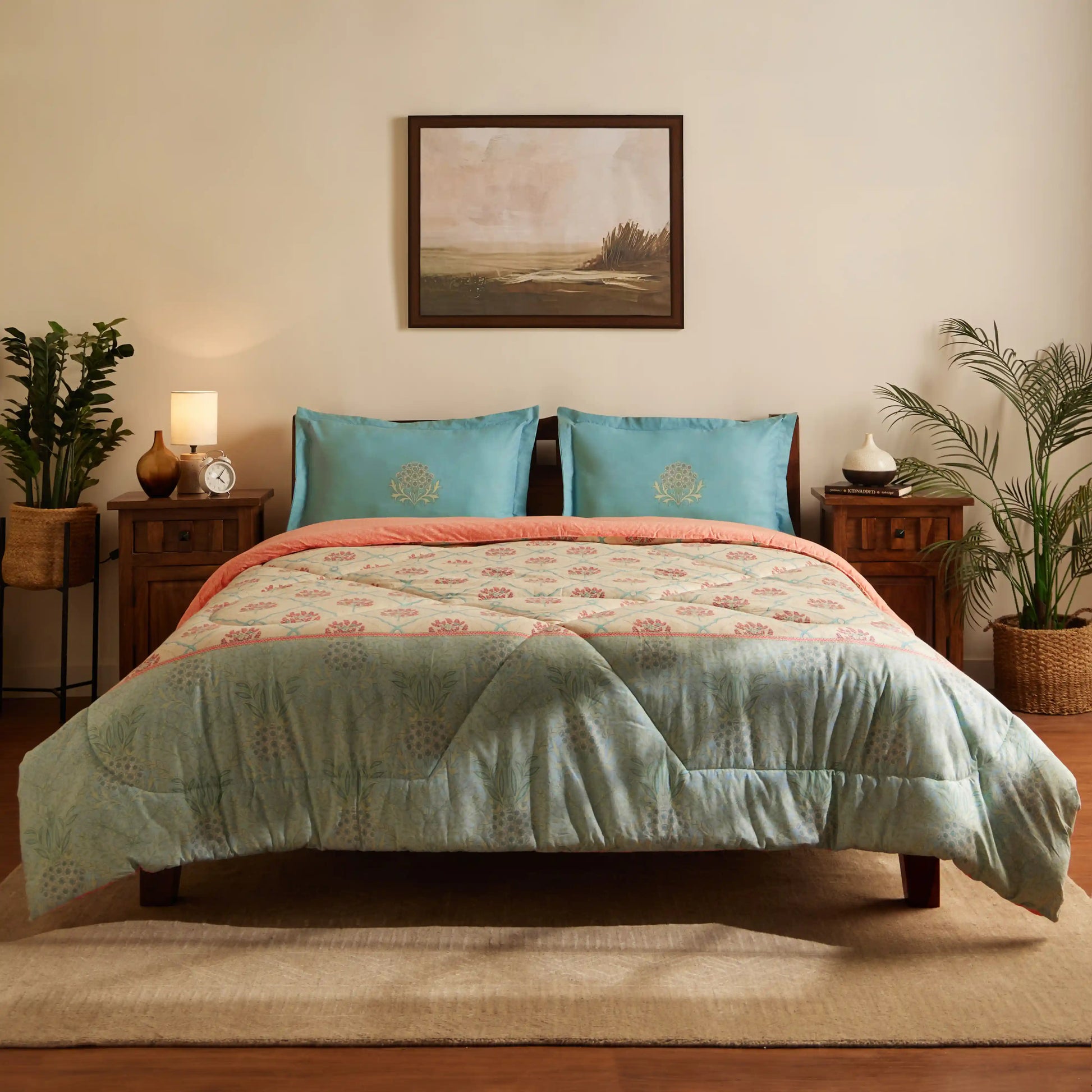 Chippa Lane 100% 120GSM Cotton Comforter Sage Bloom / Double