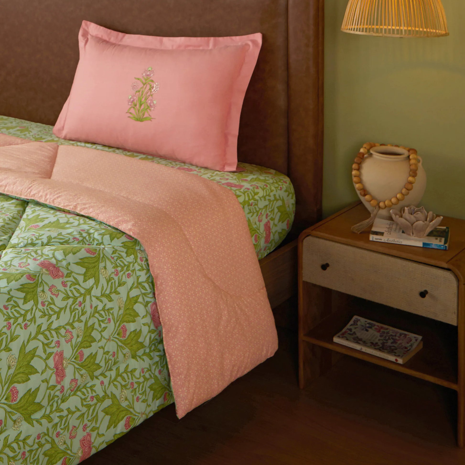 Chippa Lane 100% 120GSM Cotton Comforter Sage Mint / Single