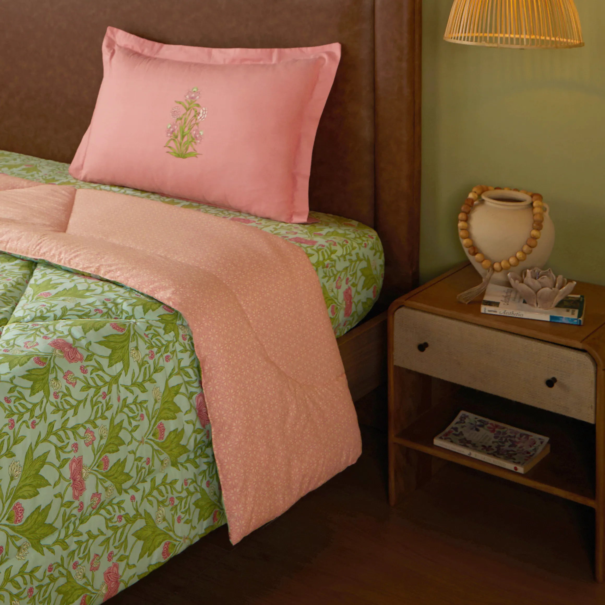 Chippa Lane 100% 120GSM Cotton Comforter Sage Mint / Single