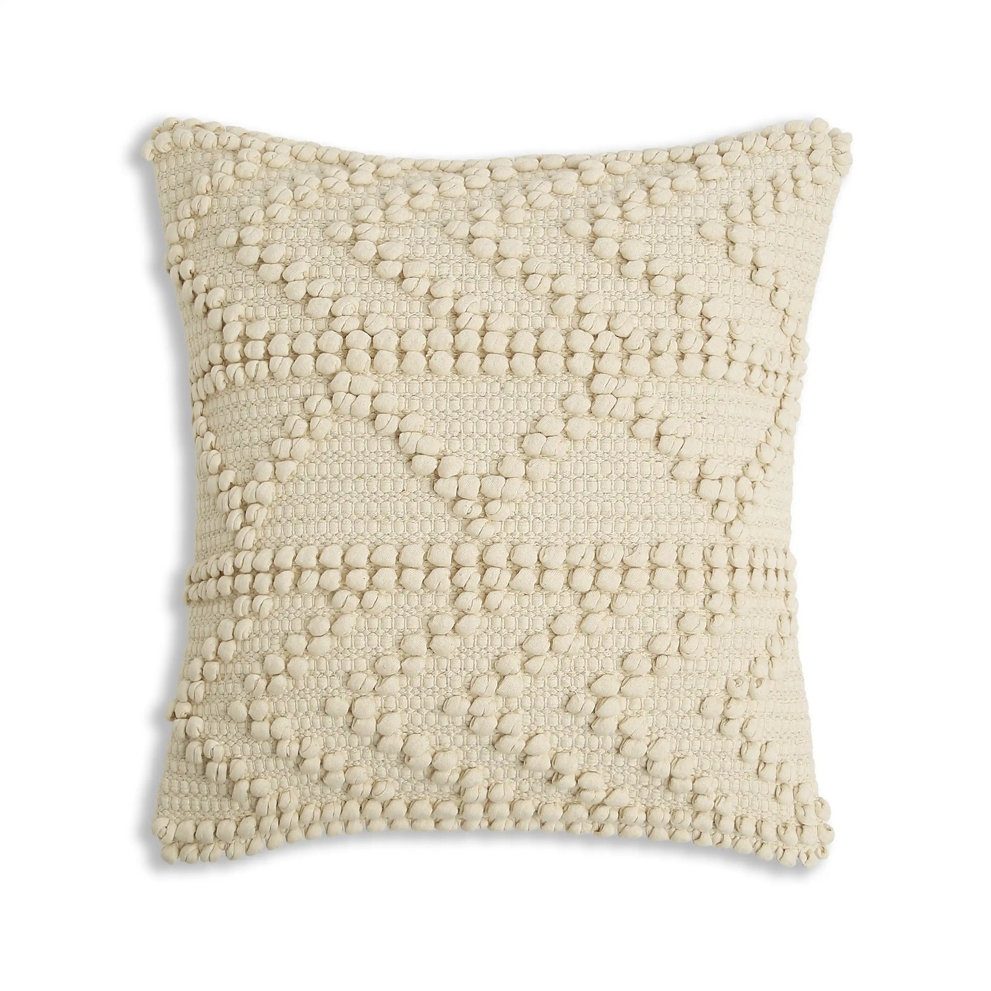 Espricia 100% Cotton Cushion Cover | Boho Soul Vanilla / Cushion Cover (51cm x 51cm)