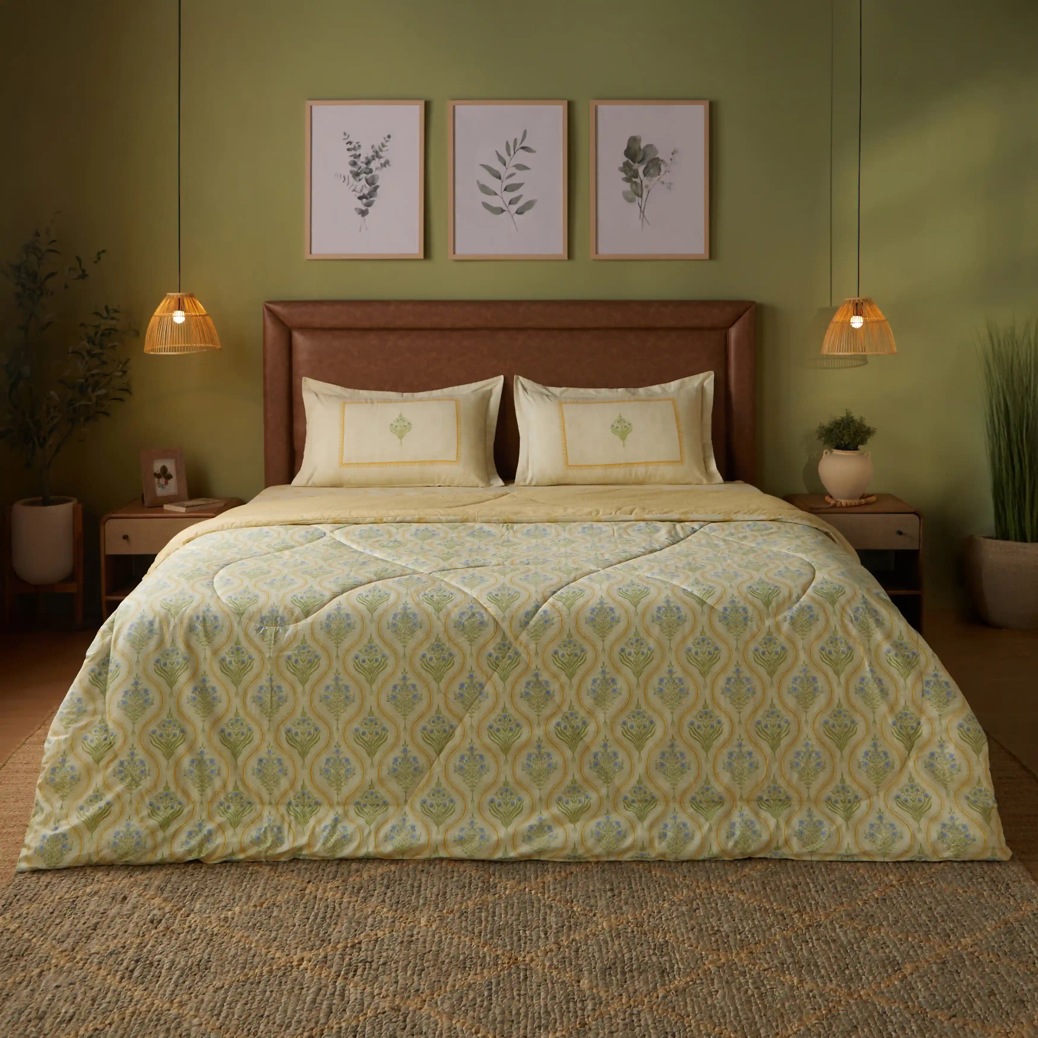 Chippa Lane 100% 120GSM Cotton Comforter Mustard / Double