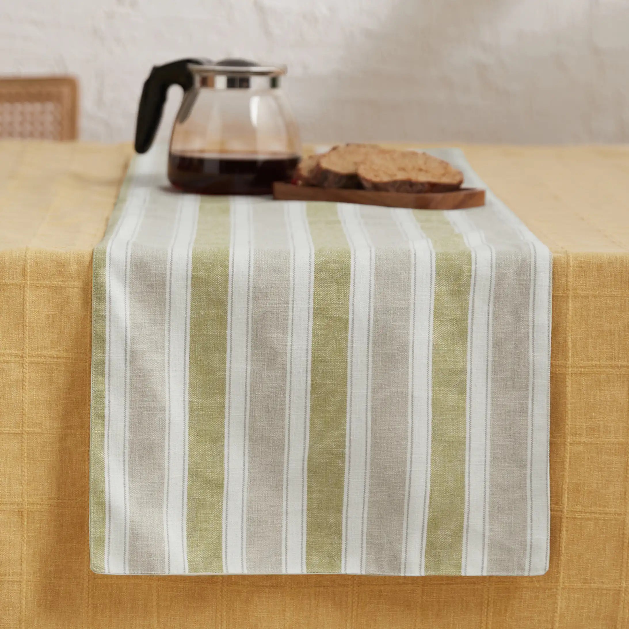 Kaleida Cotton-Polyester Blend Table Runner Ochre Origins / Table Runner (34cm x 120cm)