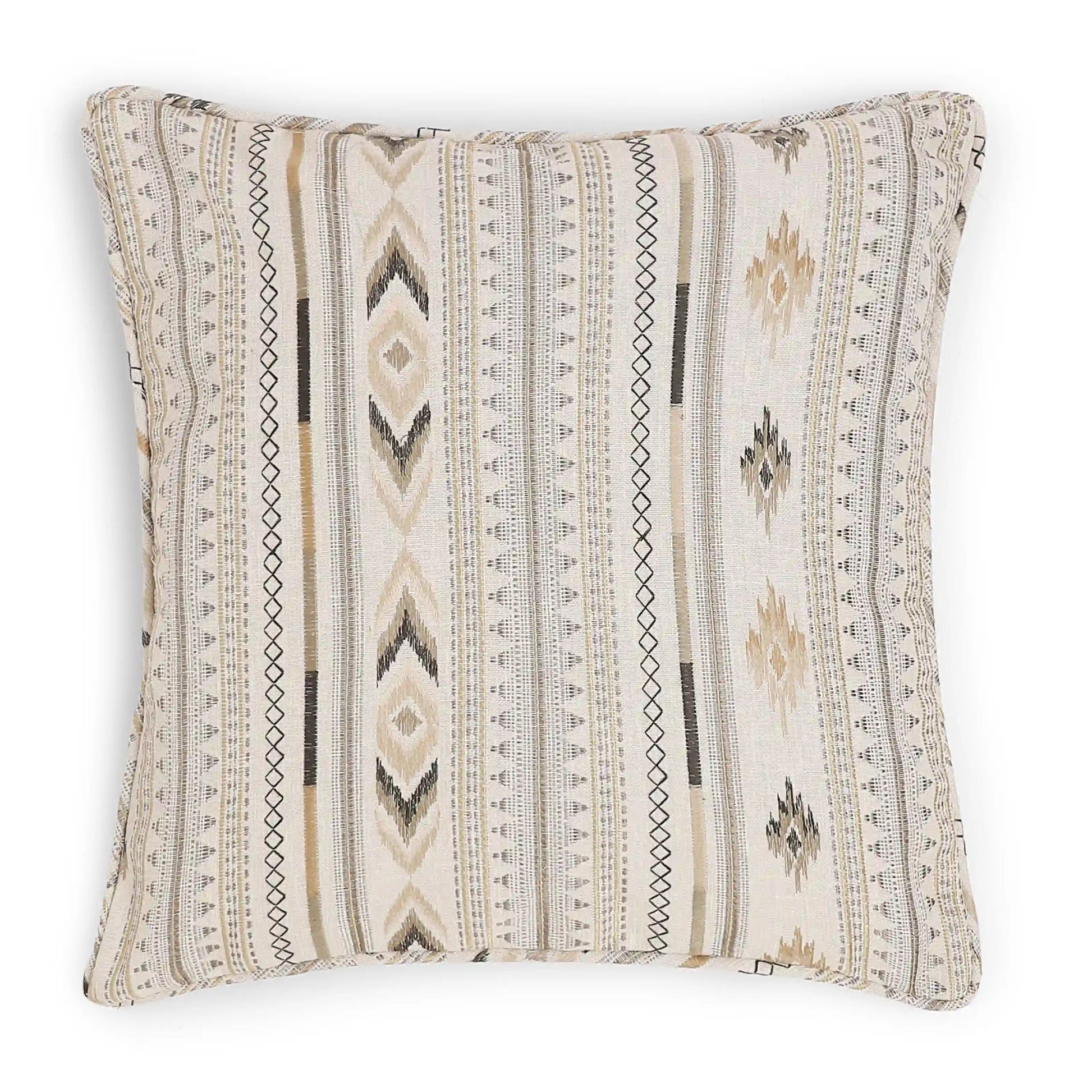 Espricia Woven Cushion Cover | Tribal Loom Soft Toffee / Cushion Cover (51cm x 51cm)