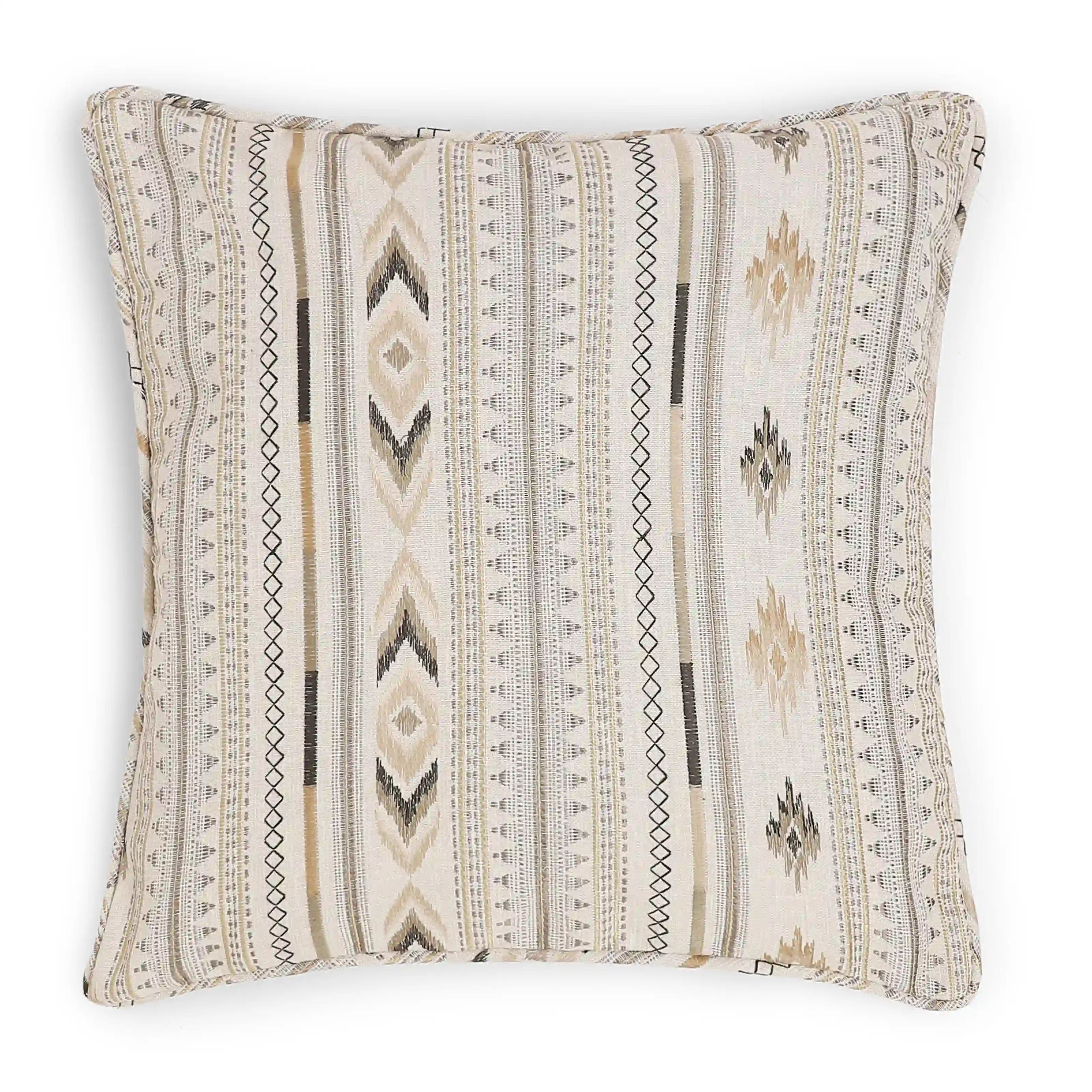 Espricia Woven Cushion Cover | Tribal Loom Soft Toffee / Cushion Cover (51cm x 51cm)