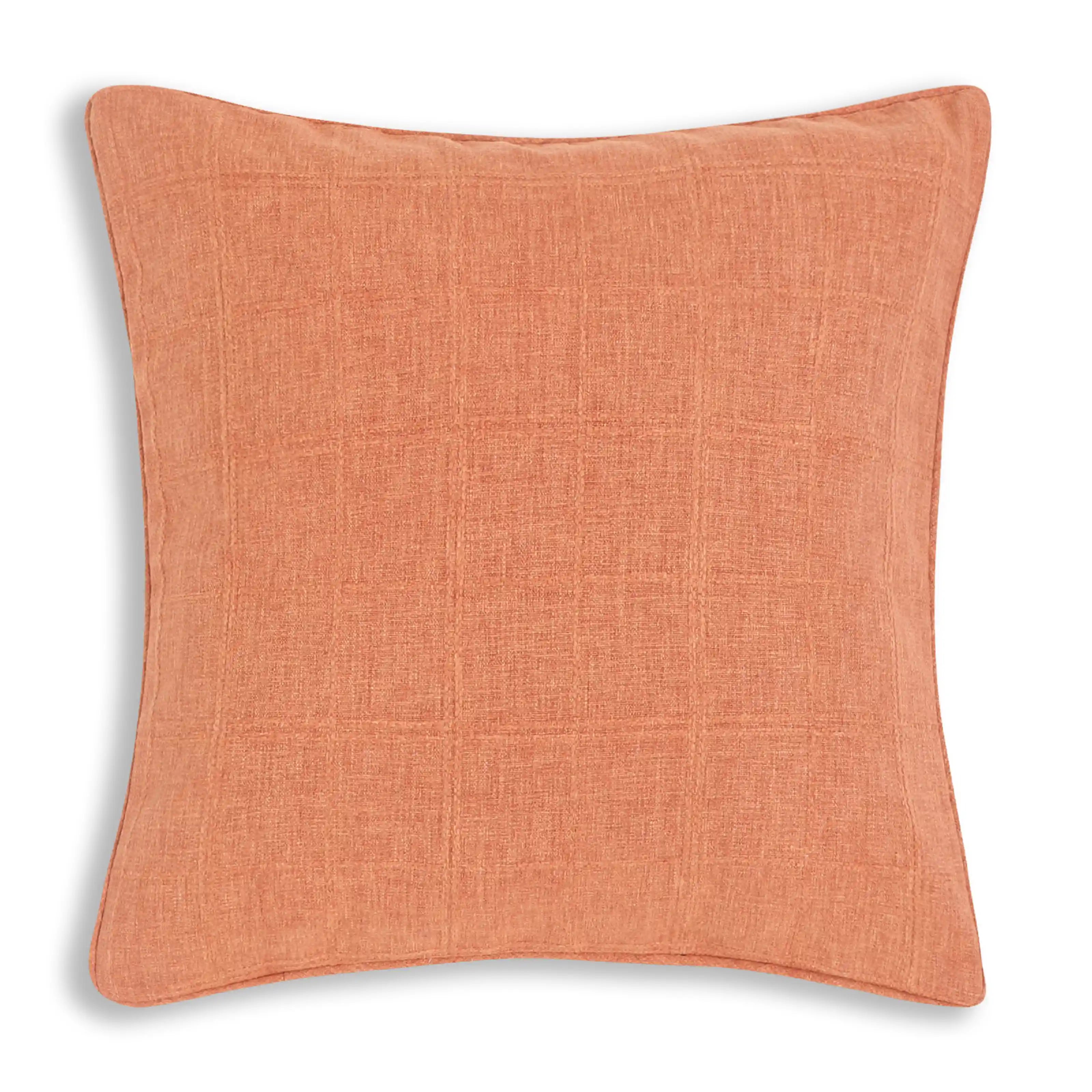 Espricia Woven Cushion Cover | Interlaced Rust Red / Cushion Cover (41cm x 41cm)
