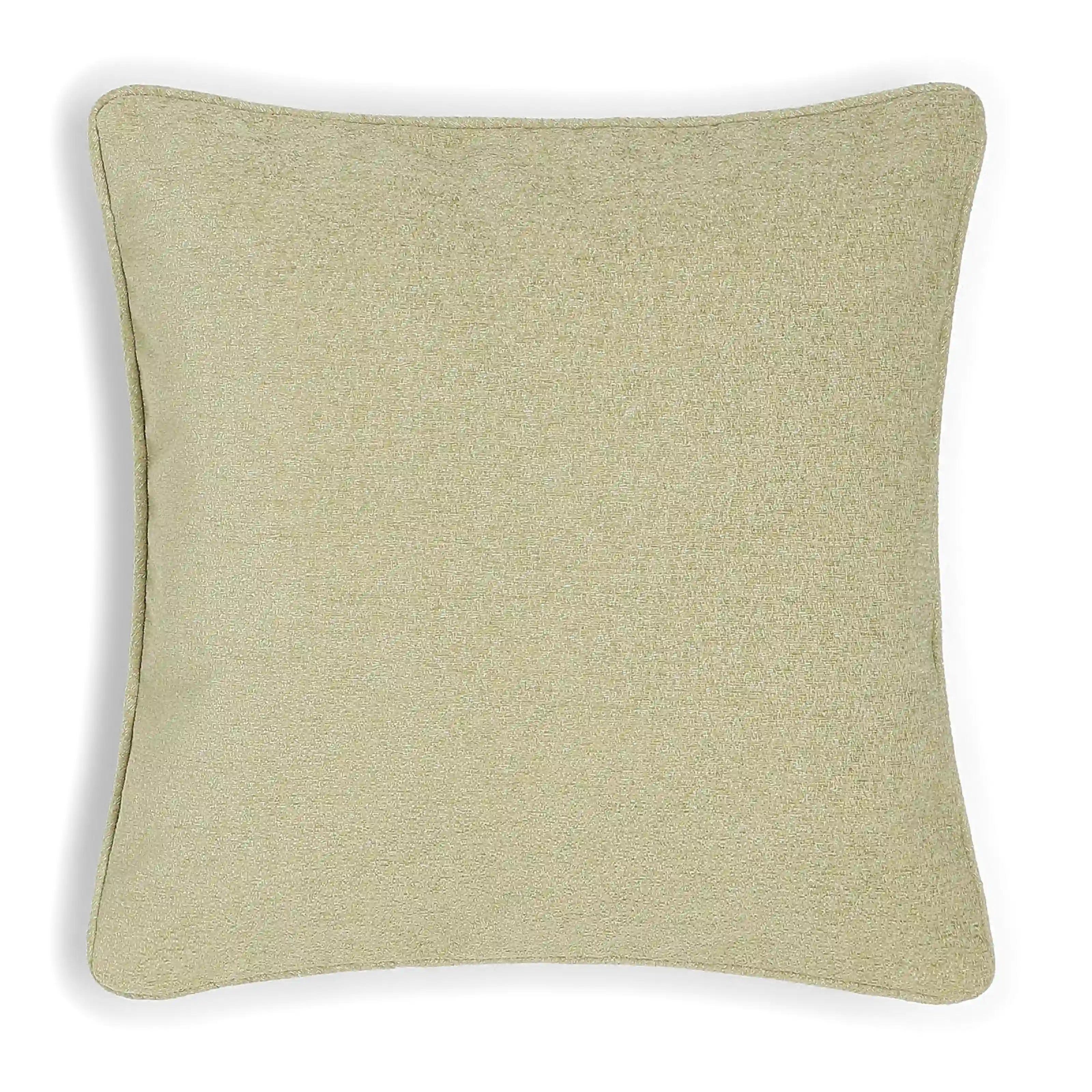Vissencia Solid Cushion Cover | Textured Crush Basalt / Cushion Cover (51cm x 51cm)