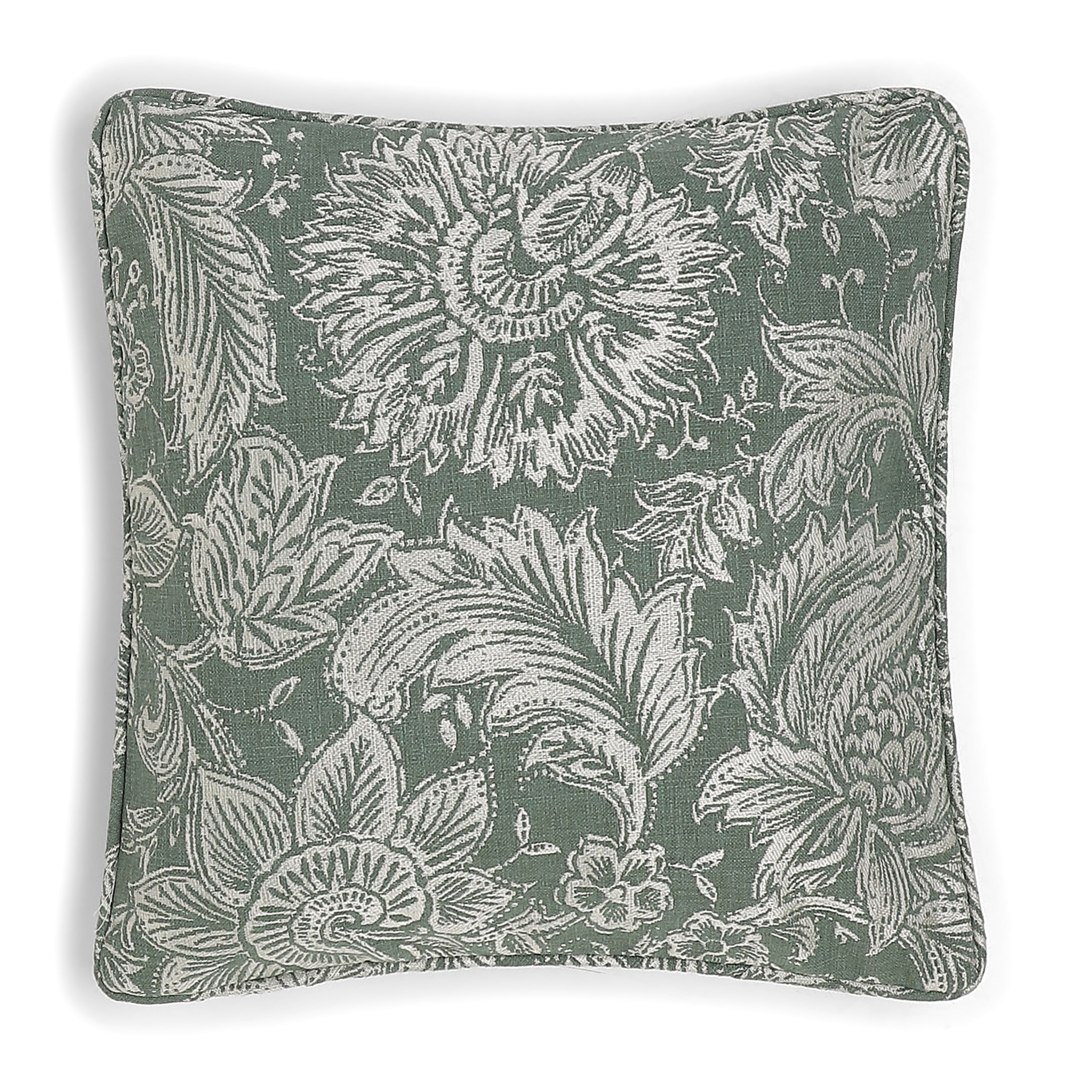 Vissencia 336 GSM Poly-Cotton Cushion Cover | Forest Green